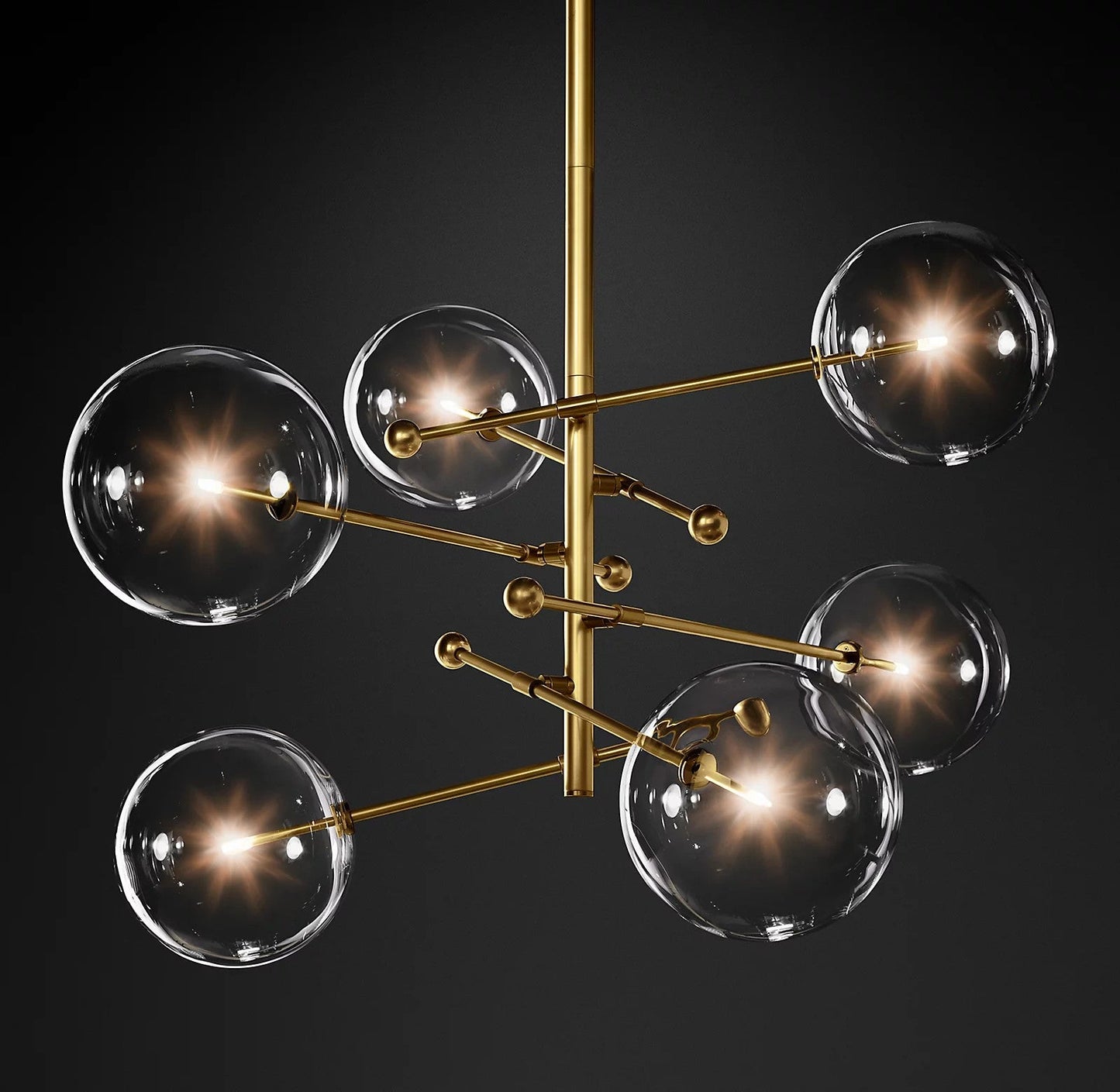 Glass Globe Mobile Chandelier - YIOSI