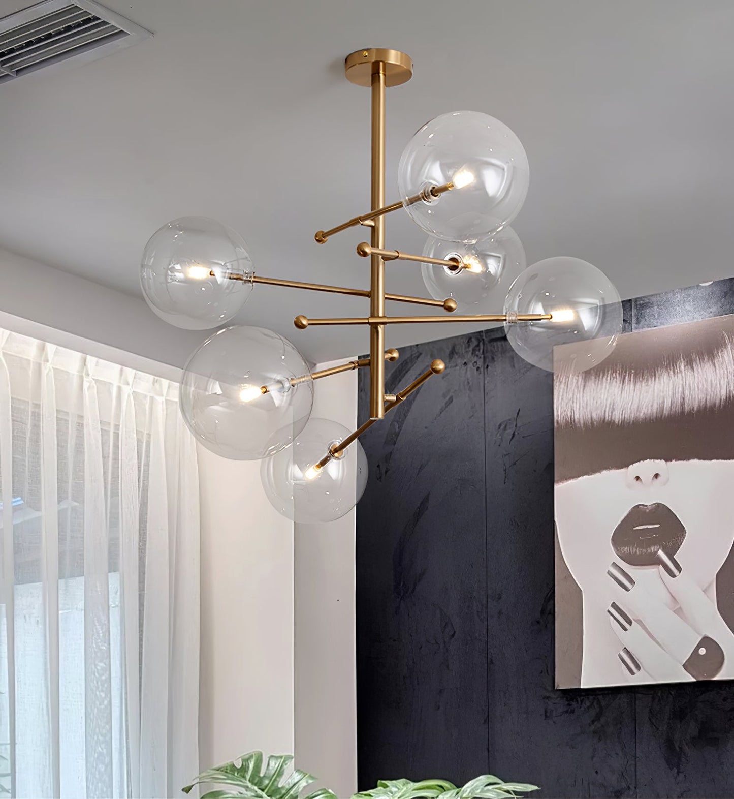 Glass Globe Mobile Chandelier - YIOSI