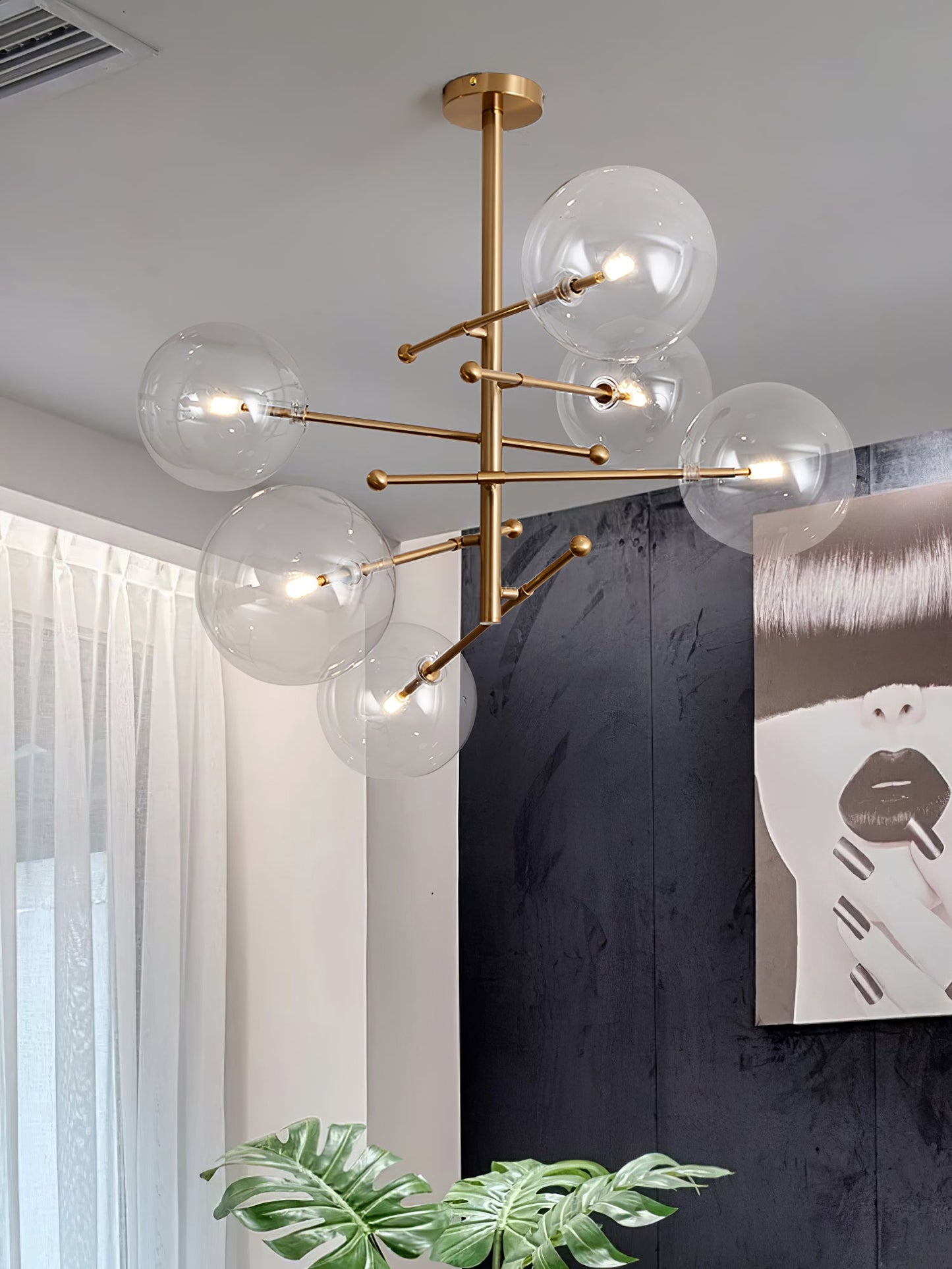 Glass Globe Mobile Chandelier - YIOSI