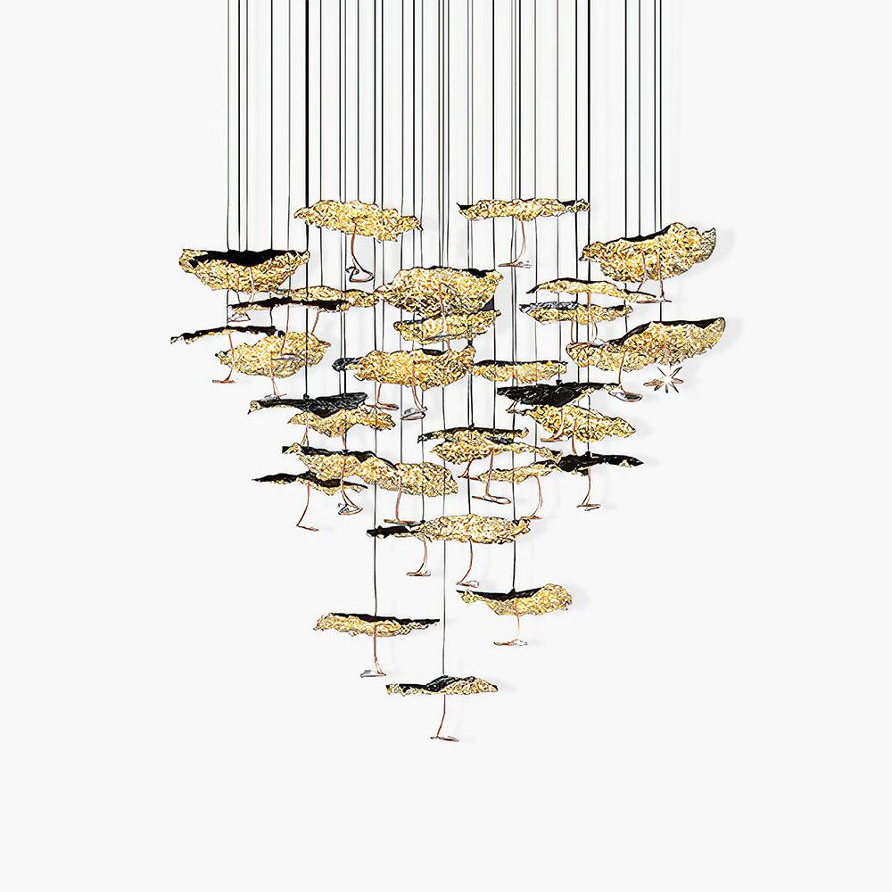 Brass Aviary Constellation Chandelier - YIOSI