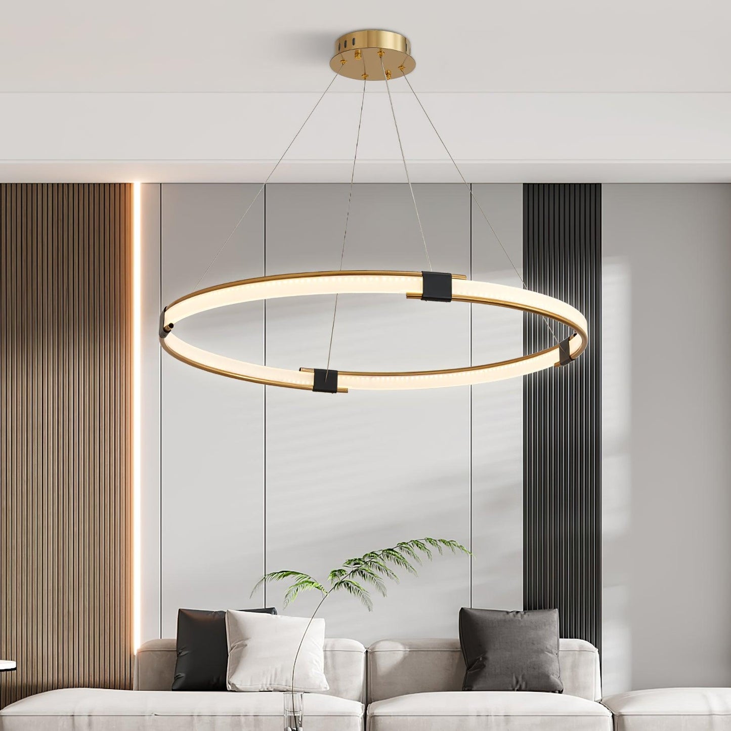 Gold Ring Chandelier - YIOSI