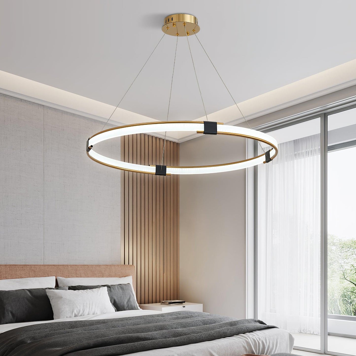 Gold Ring Chandelier - YIOSI