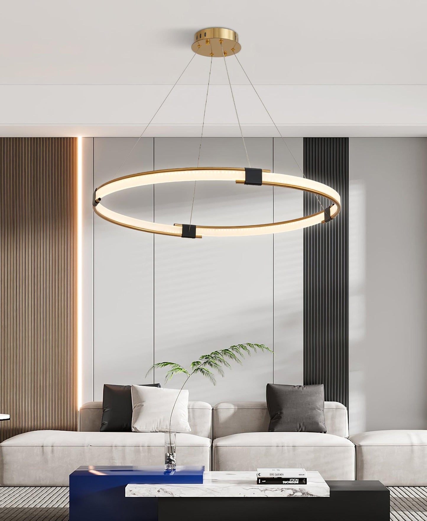 Gold Ring Chandelier - YIOSI