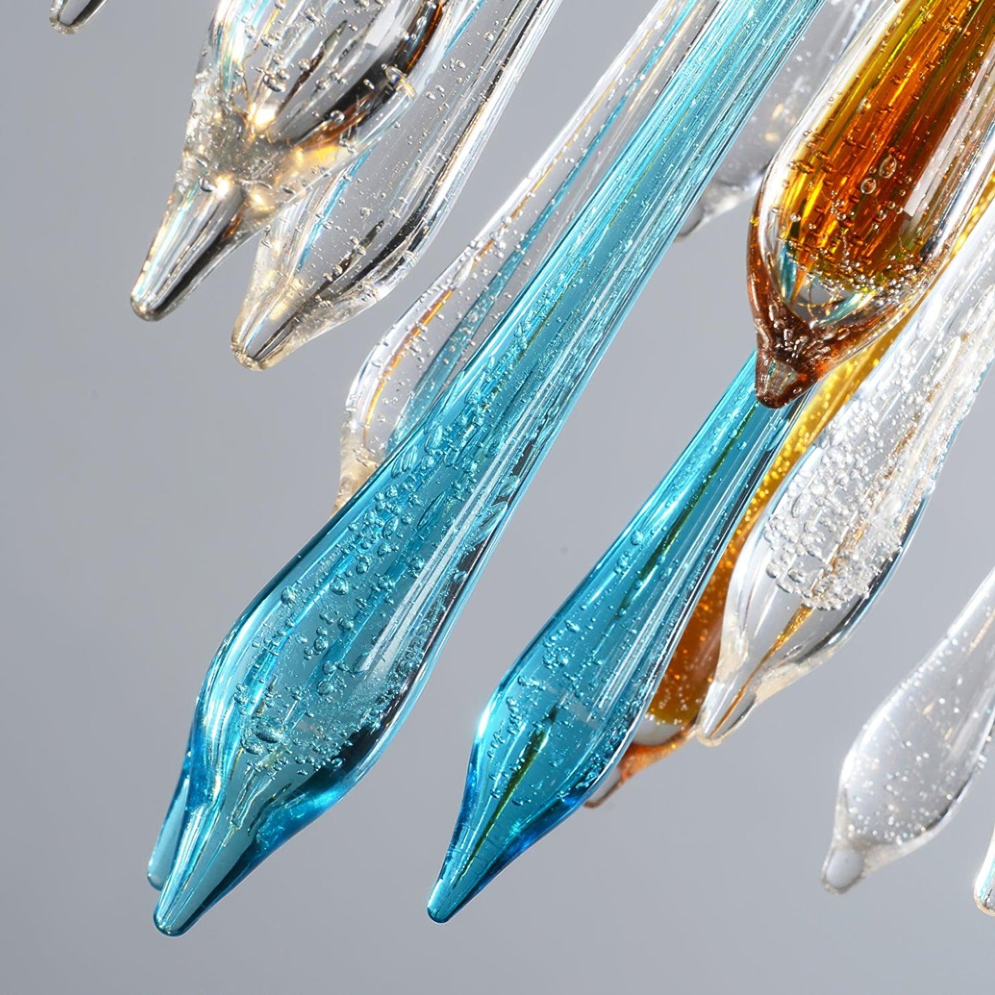 Gold Round Teardrop Chandelier - YIOSI