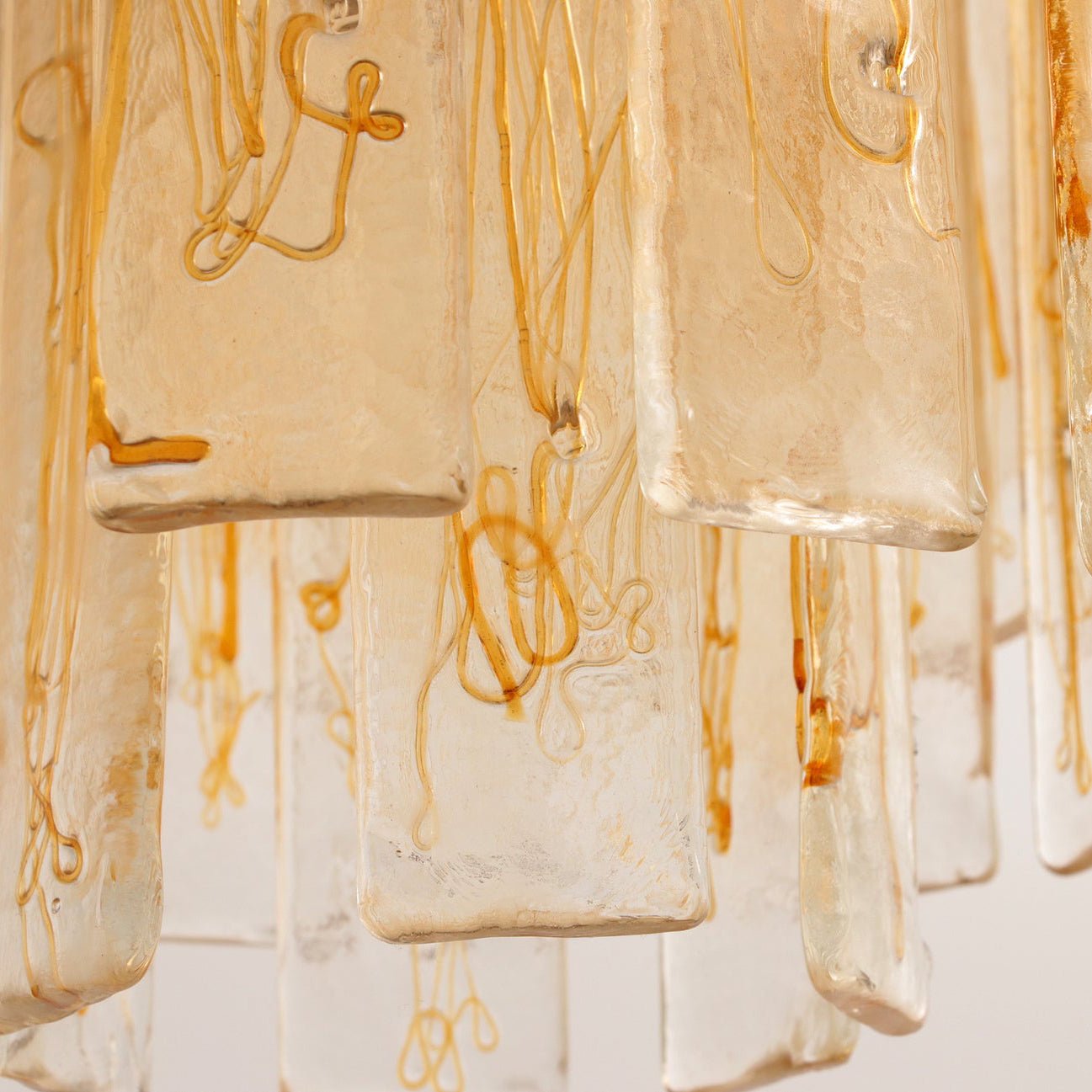 Golden Amber Murano Glass Chandelier - YIOSI