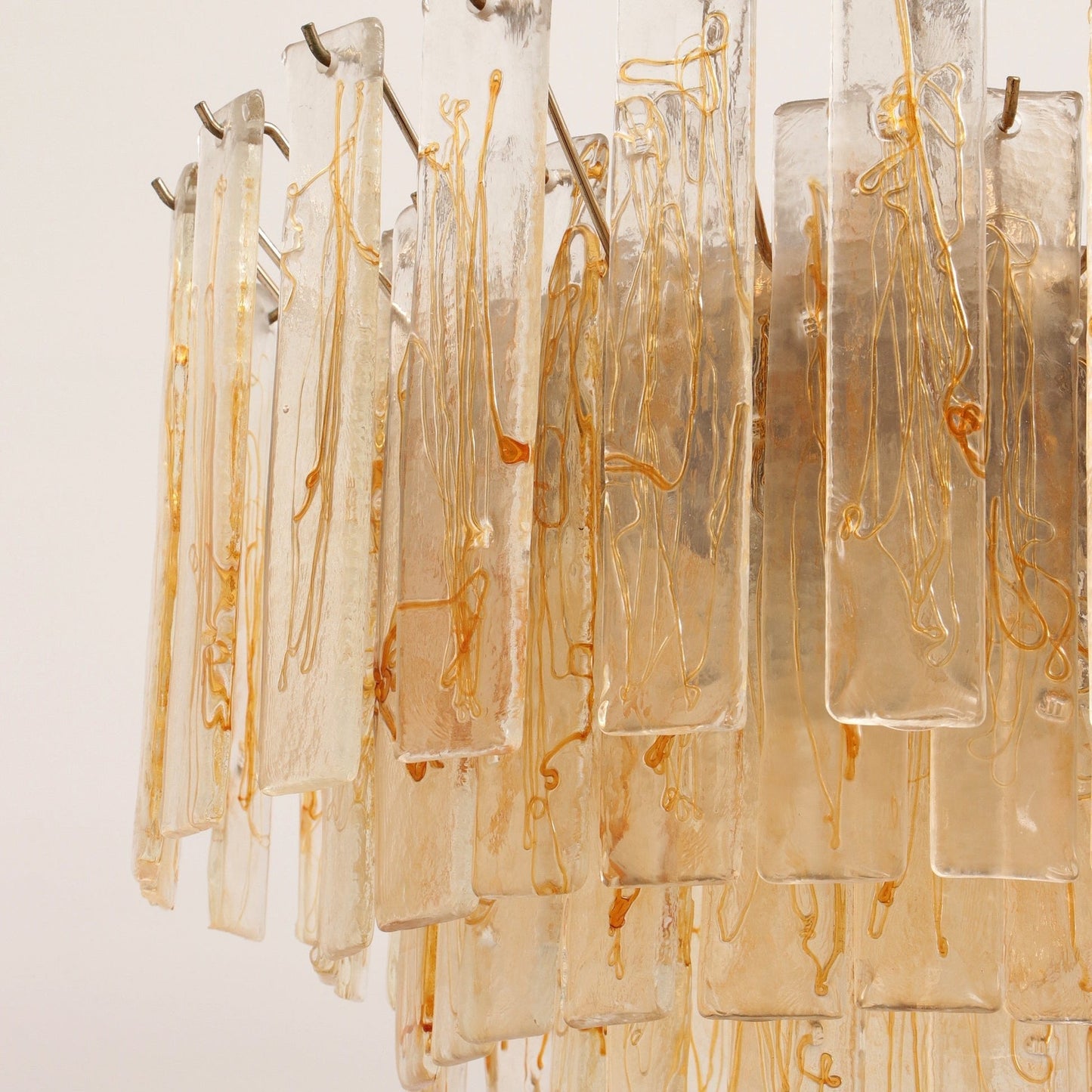 Golden Amber Murano Glass Chandelier - YIOSI