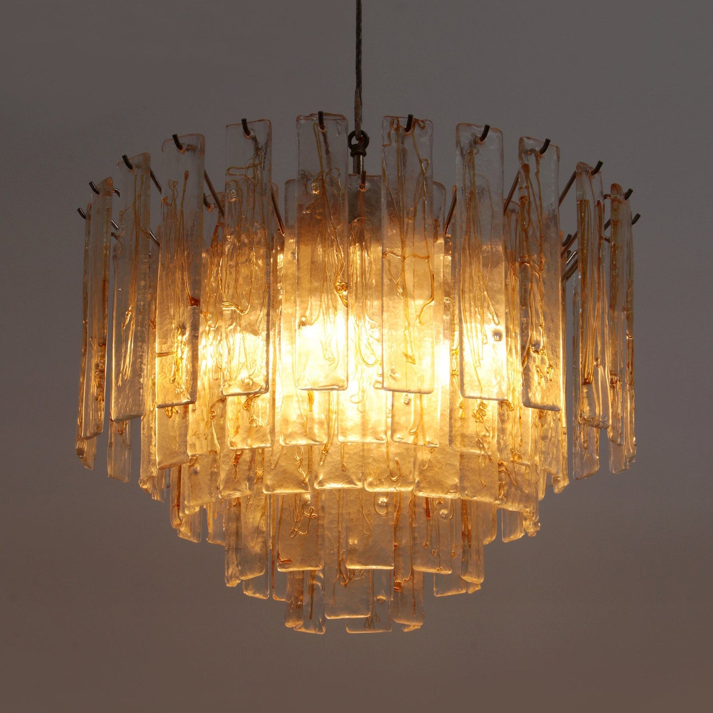 Golden Amber Murano Glass Chandelier - YIOSI