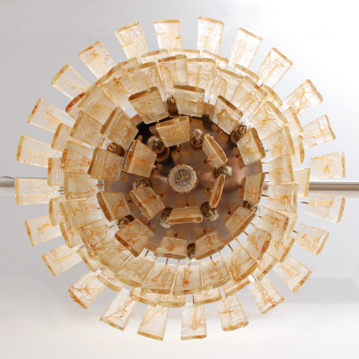 Golden Amber Murano Glass Chandelier - YIOSI