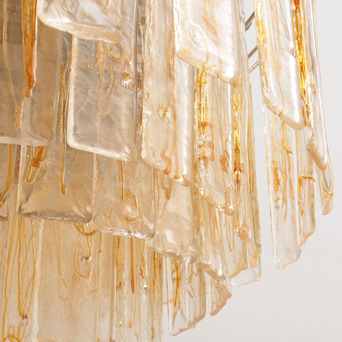 Golden Amber Murano Glass Chandelier - YIOSI