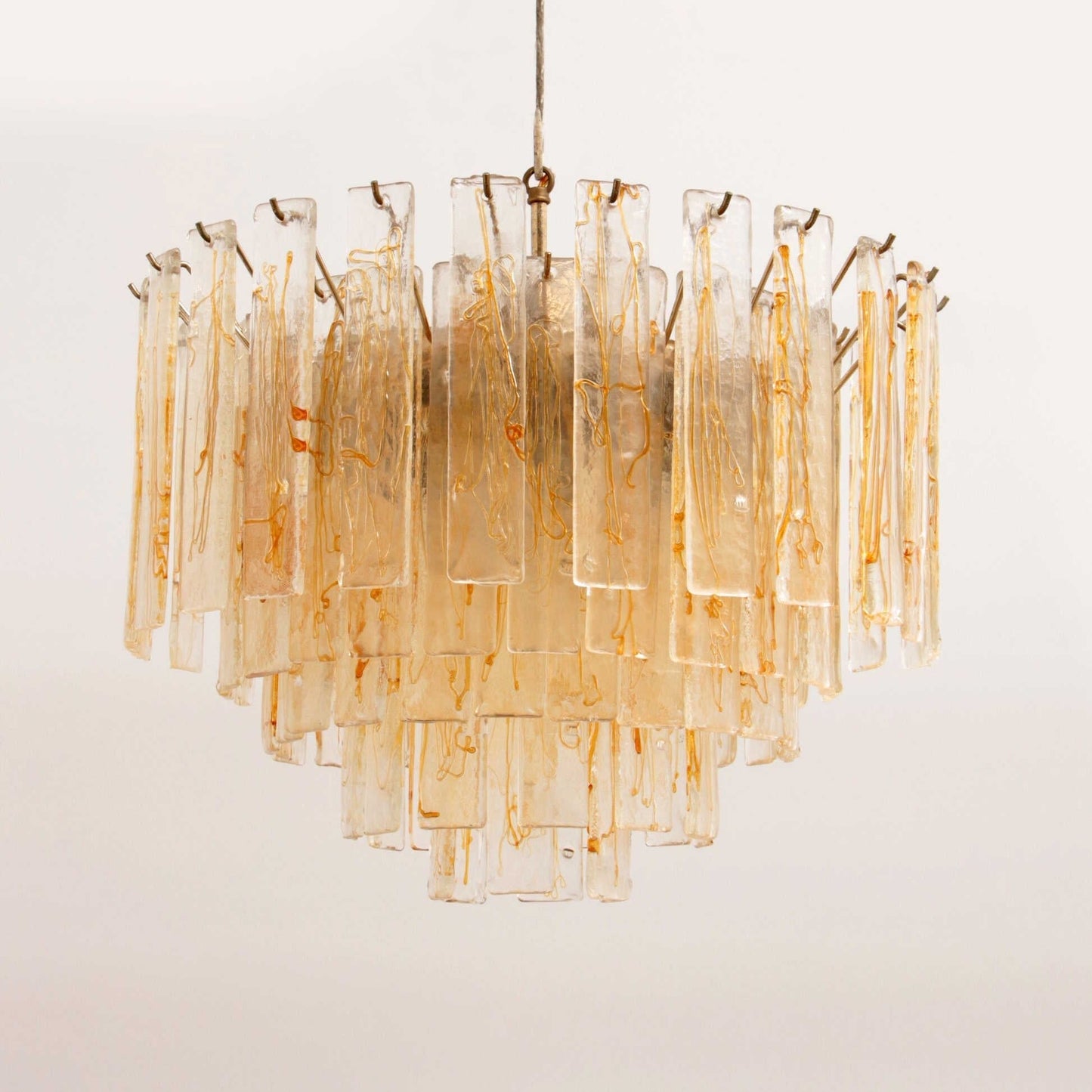 Golden Amber Murano Glass Chandelier - YIOSI