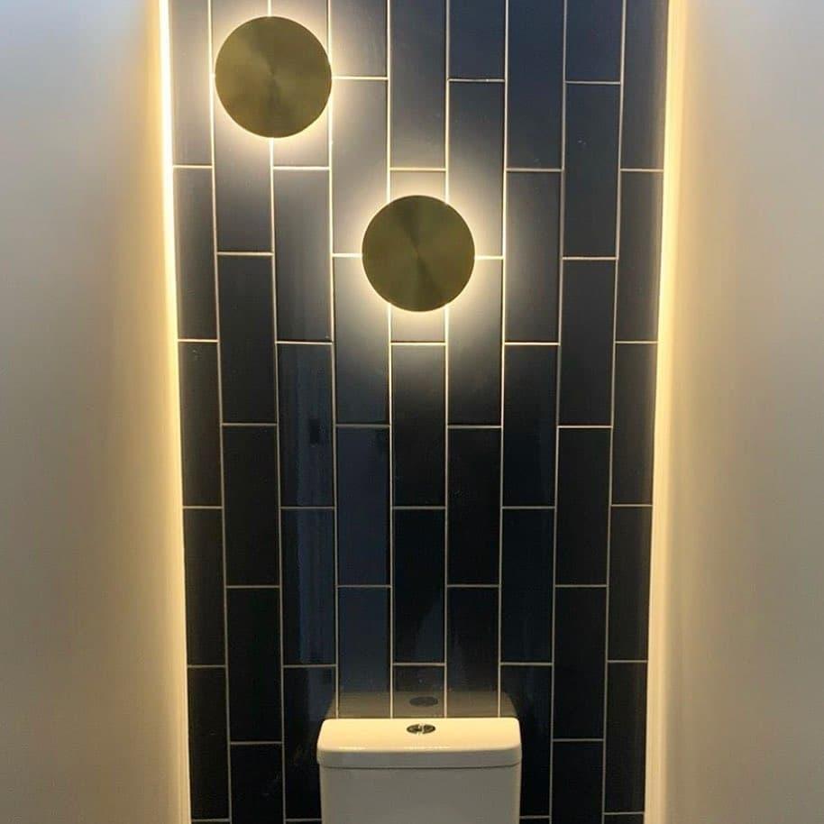 Gossa Wall Lamp Modern Brass Metal Halo Light