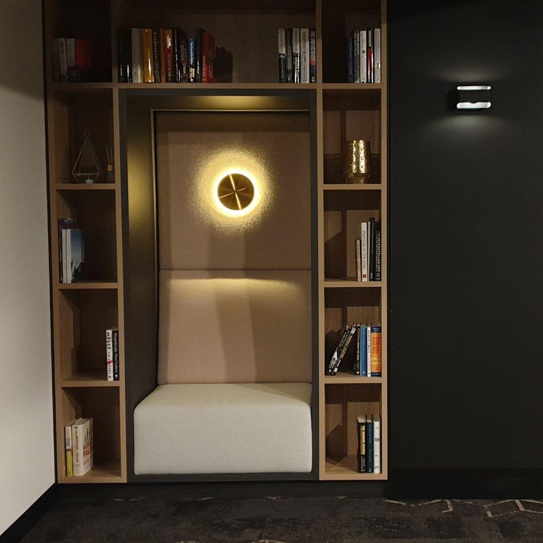 Gossa Wall Lamp Modern Brass Metal Halo Light
