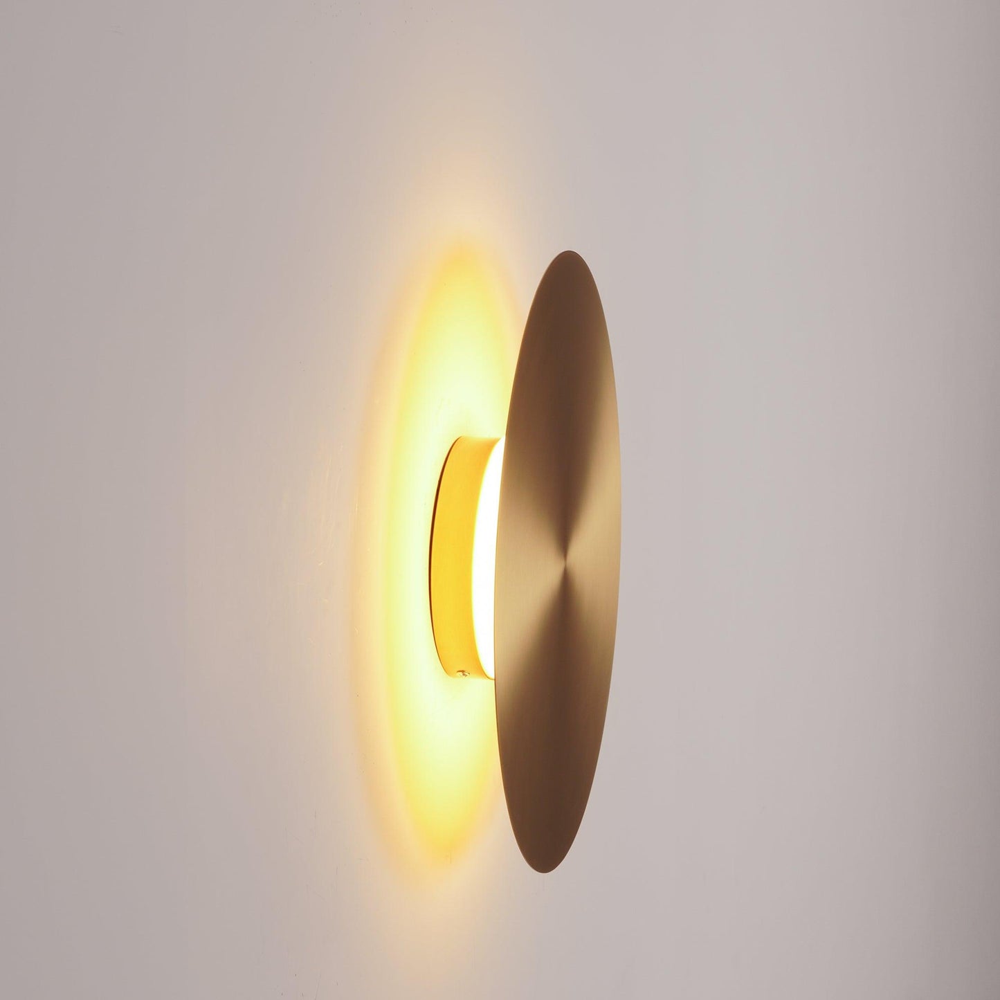 Gossa Wall Lamp Modern Brass Metal Halo Light