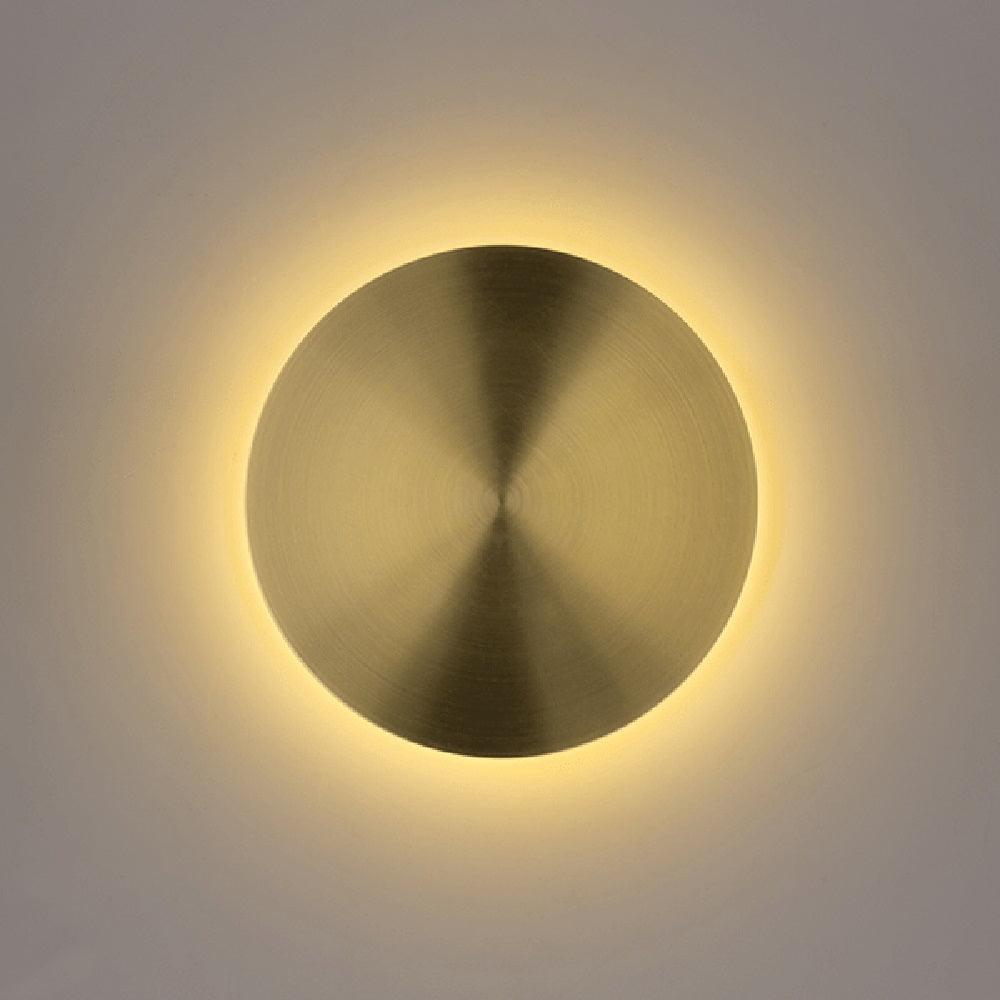 Gossa Wall Lamp Modern Brass Metal Halo Light