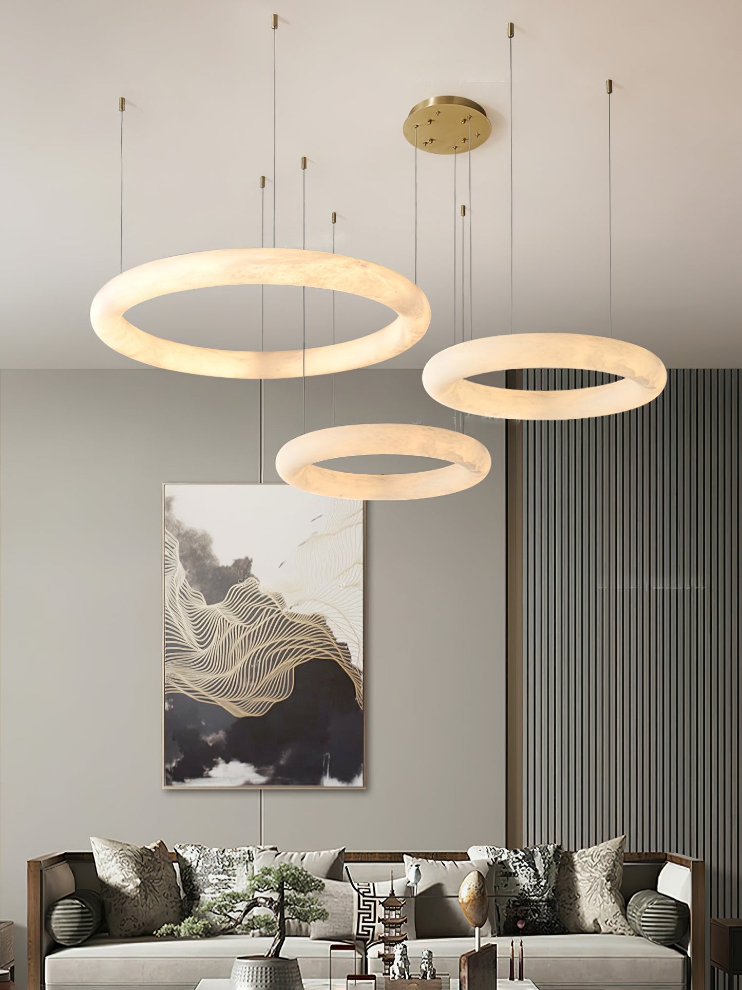 Halo di Pietra Chandelier - YIOSI