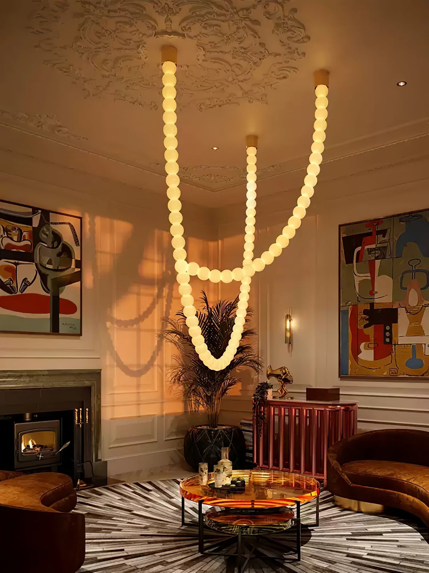 Halti Necklace Acrylic Chandelier - YIOSI