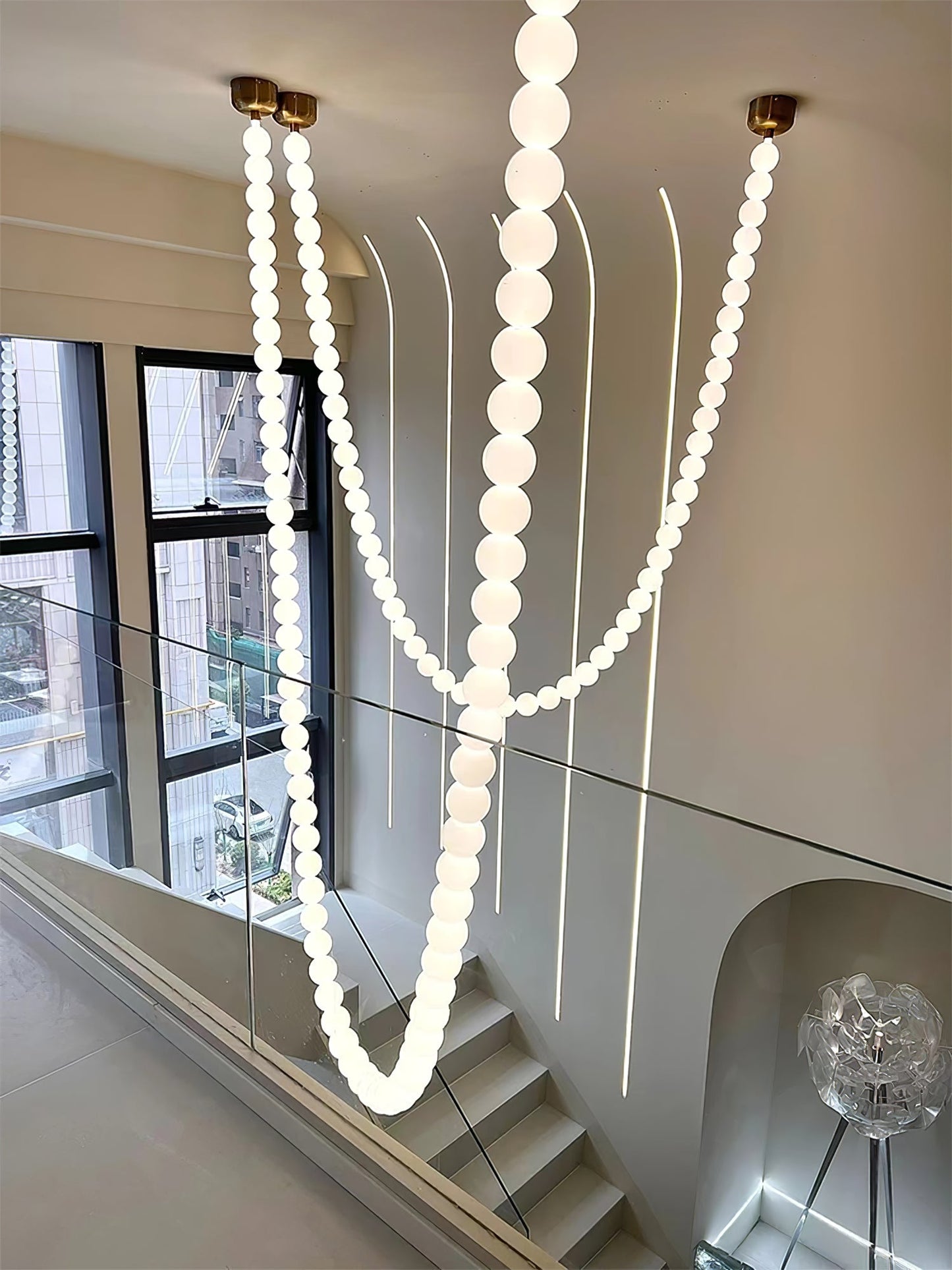 Halti Necklace Acrylic Chandelier - YIOSI