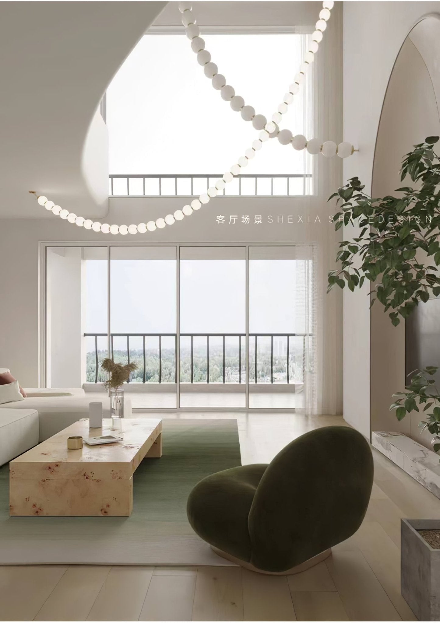 Pearl Necklace Balls Chandelier - YIOSI