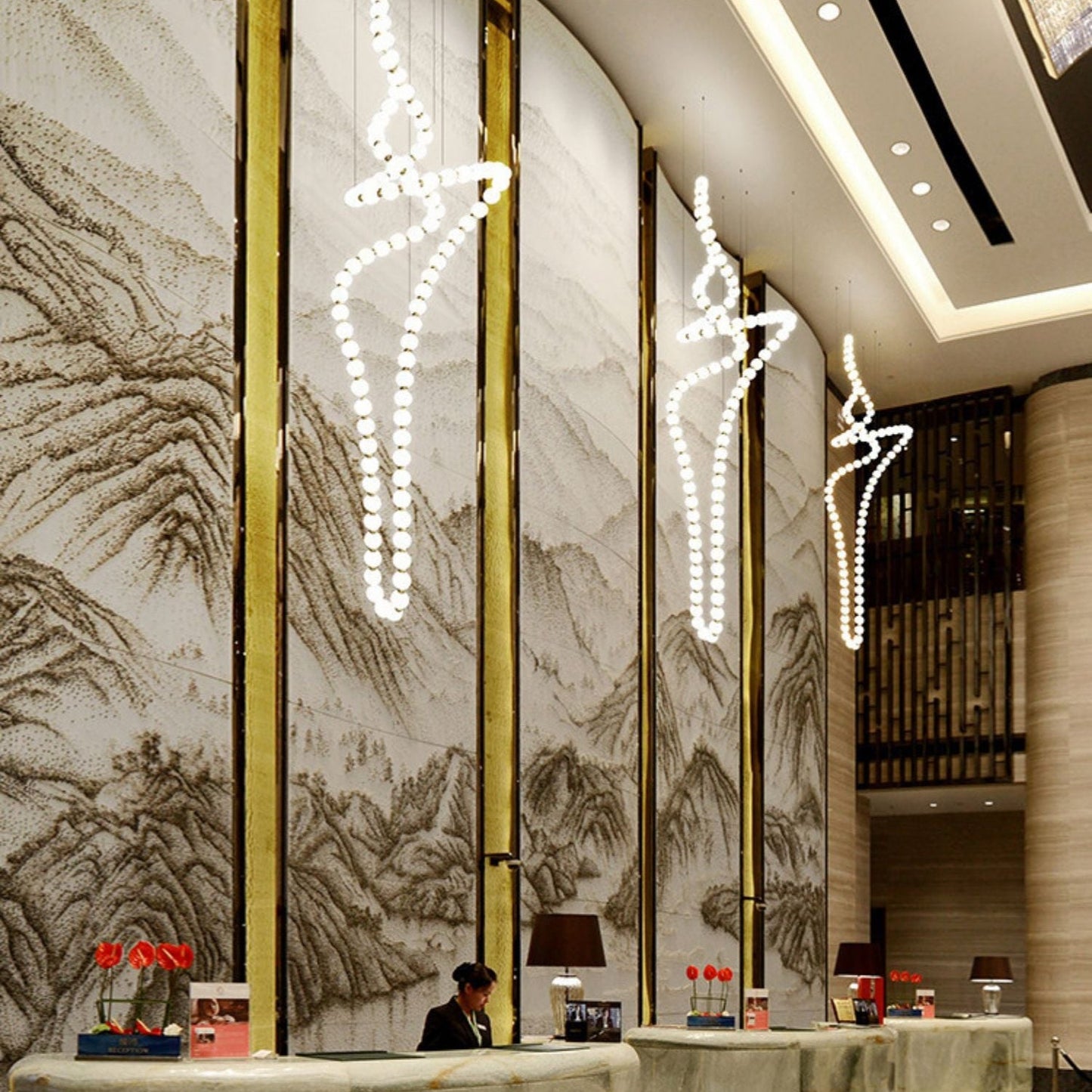 Halti Necklace Acrylic Chandelier - YIOSI