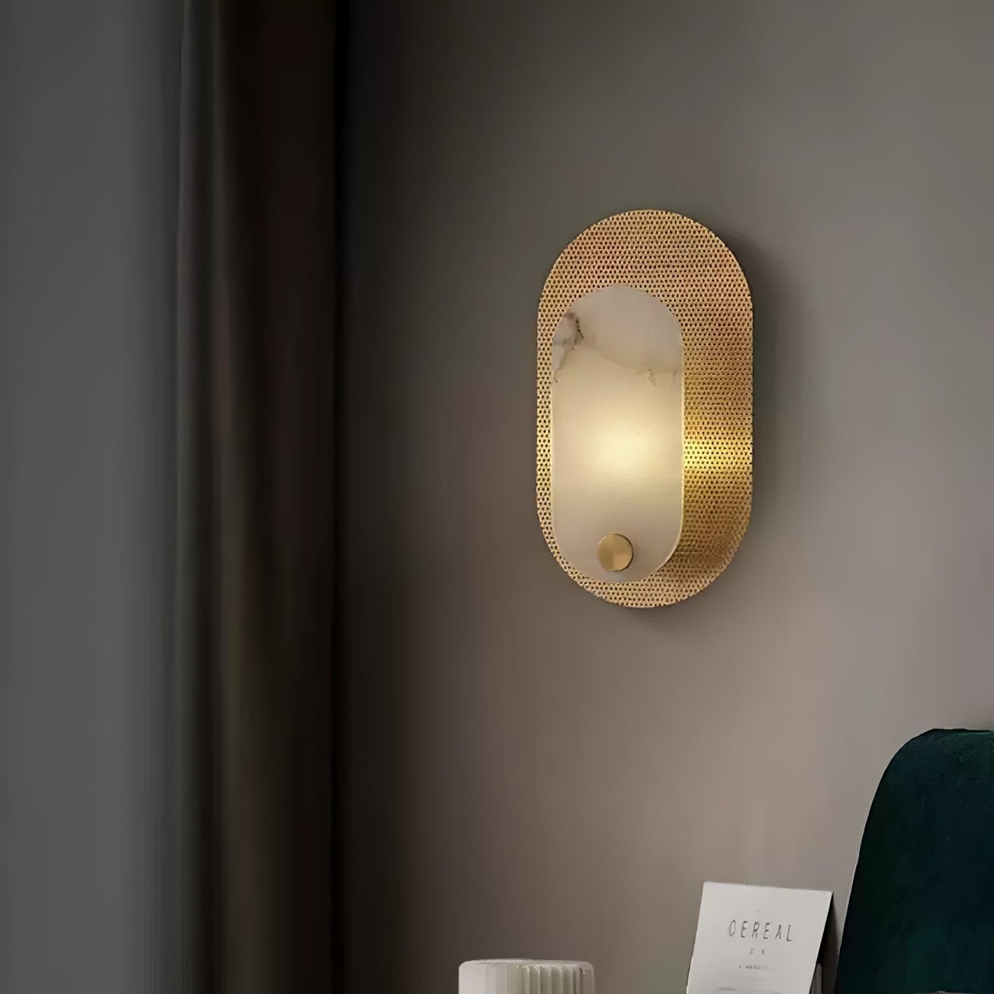 Harlan Alabaster Wall Light - YIOSI