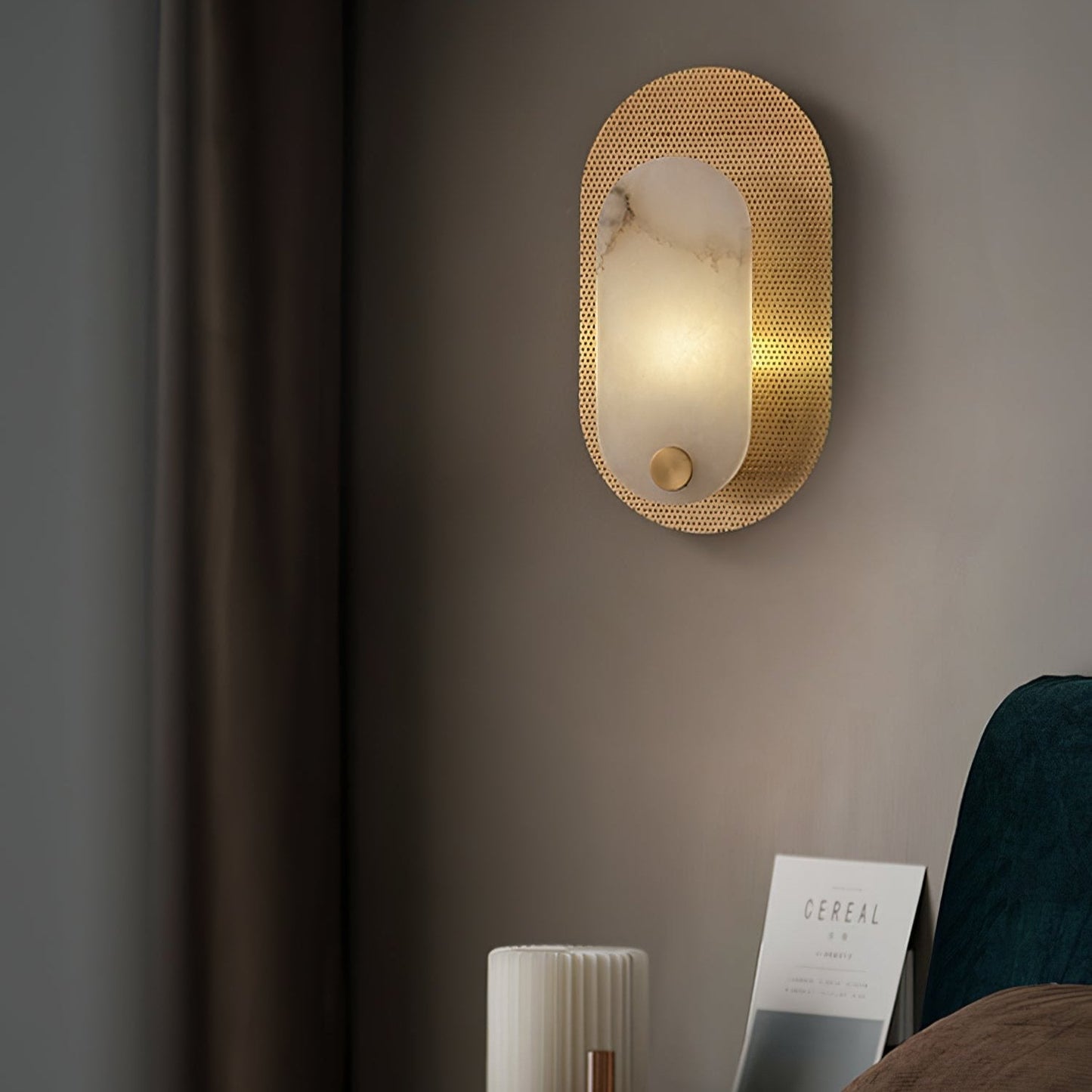 Harlan Alabaster Wall Light - YIOSI