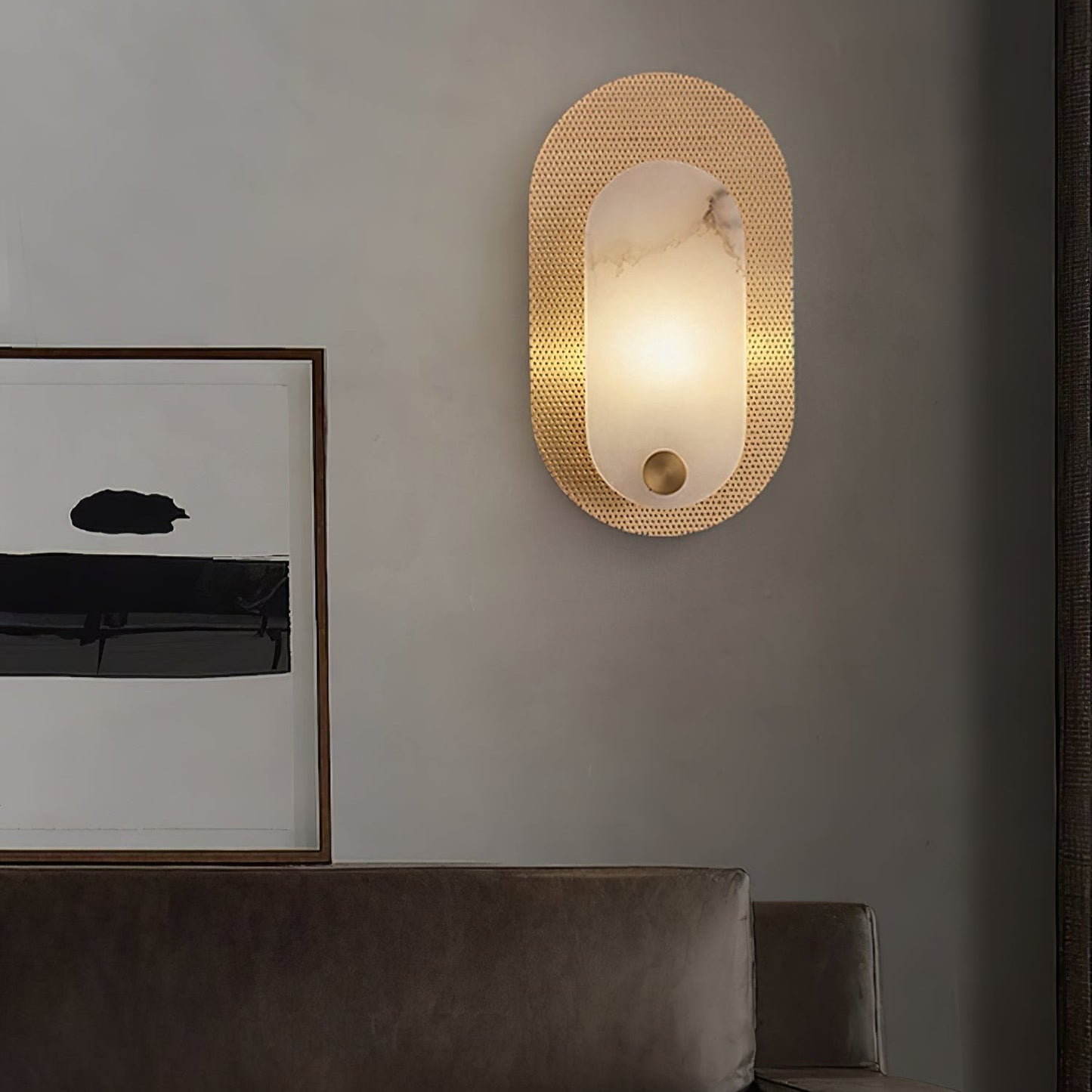 Harlan Alabaster Wall Light - YIOSI