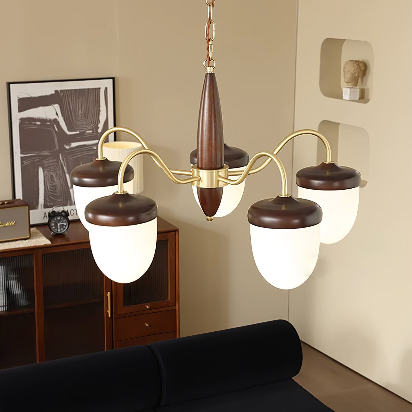 Hazelnut Branch Chandelier - YIOSI