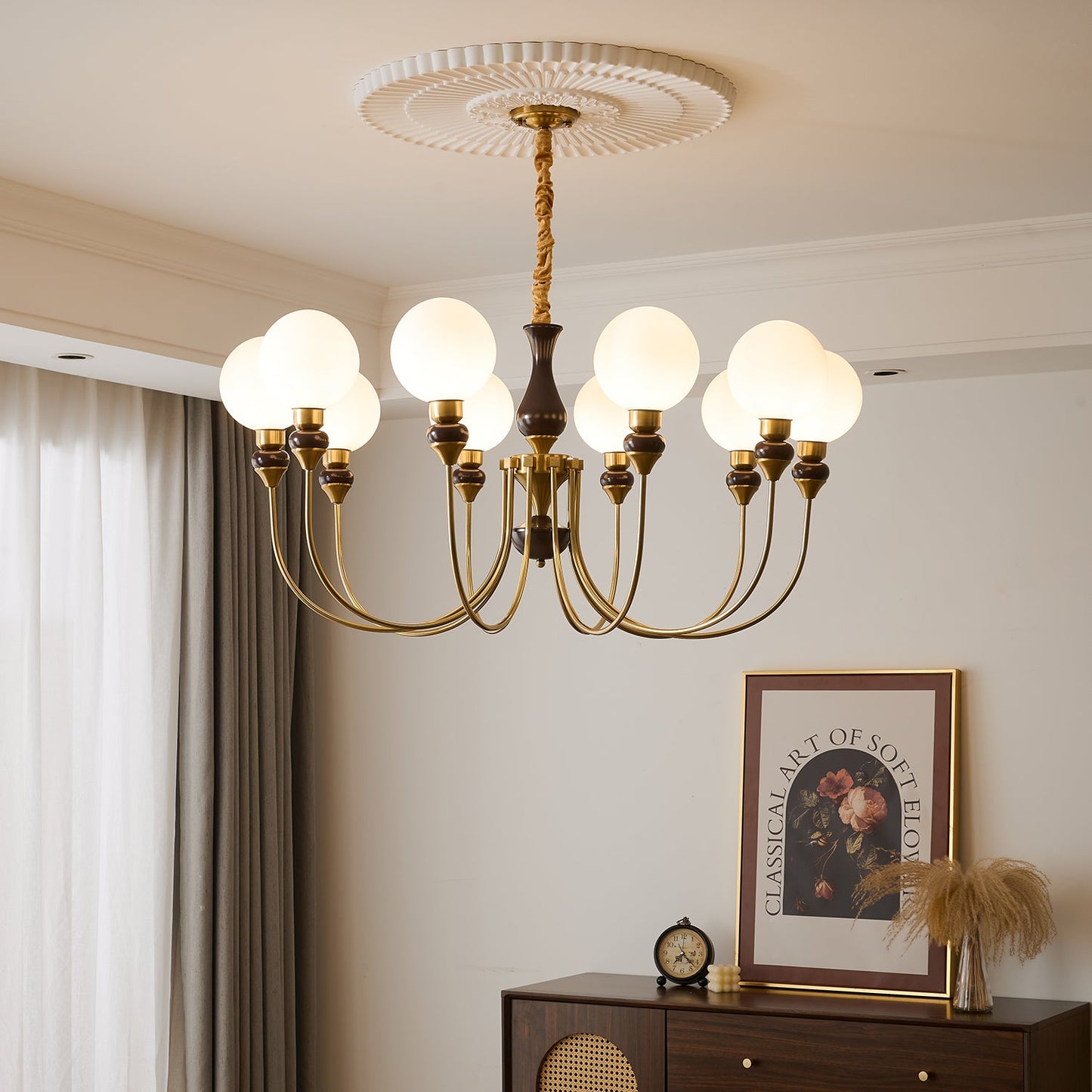 Helena Curve Chandelier - YIOSI