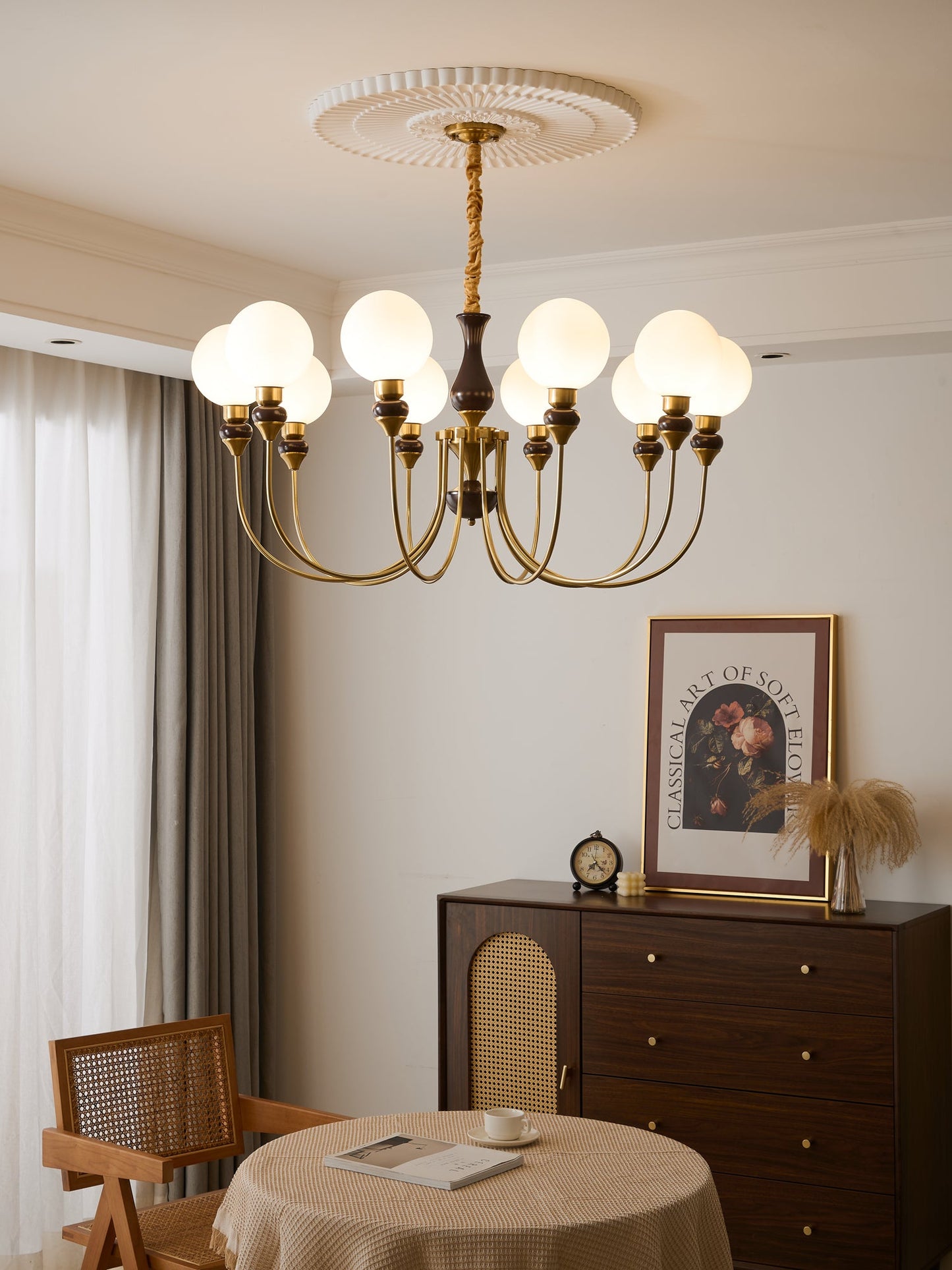 Helena Curve Chandelier - YIOSI
