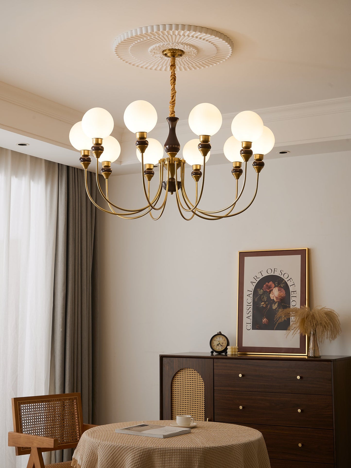 Helena Curve Chandelier - YIOSI