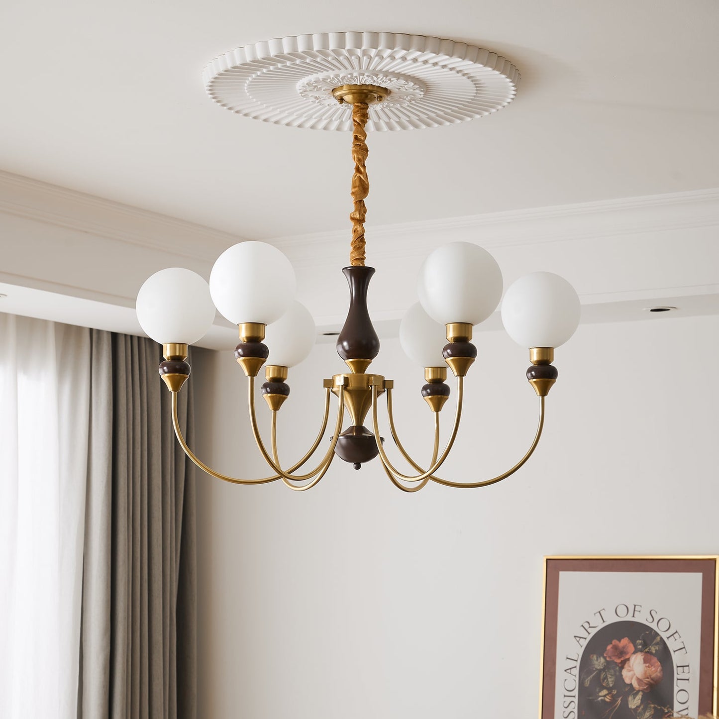 Helena Curve Chandelier - YIOSI