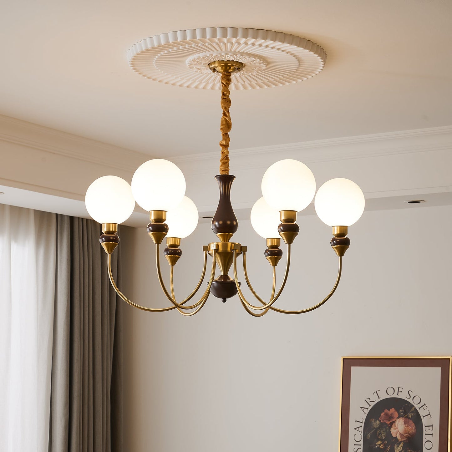 Helena Curve Chandelier - YIOSI