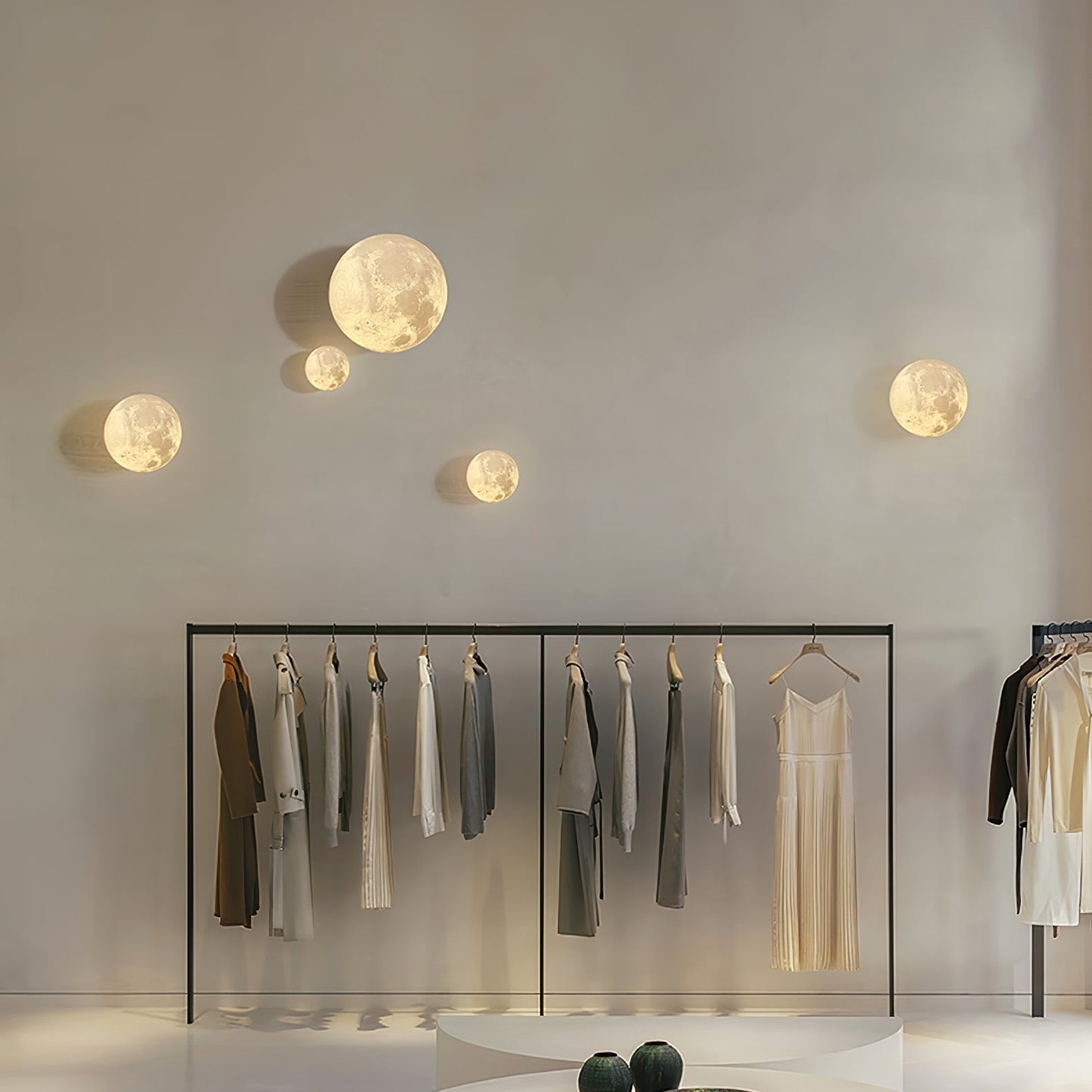 Vakkerlight Hemisphere Moon Wall Lamp – 3D Lunar Light for Home Décor