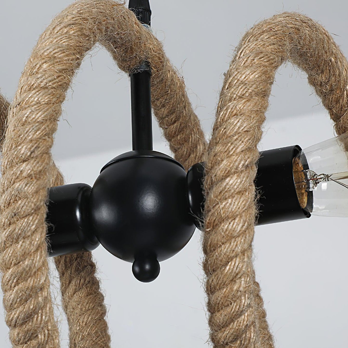 Hemp Rope Industrial Spiral Chandelier - YIOSI