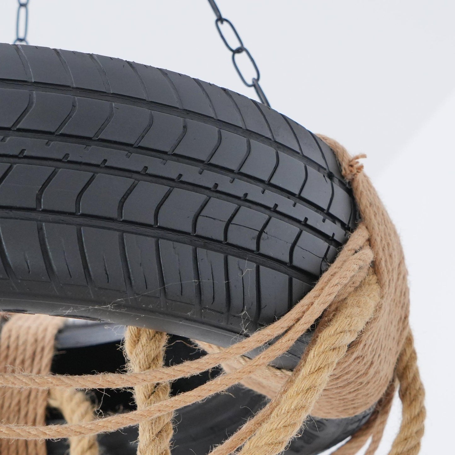 Hemp Rope Industrial Tire Chandelier - YIOSI