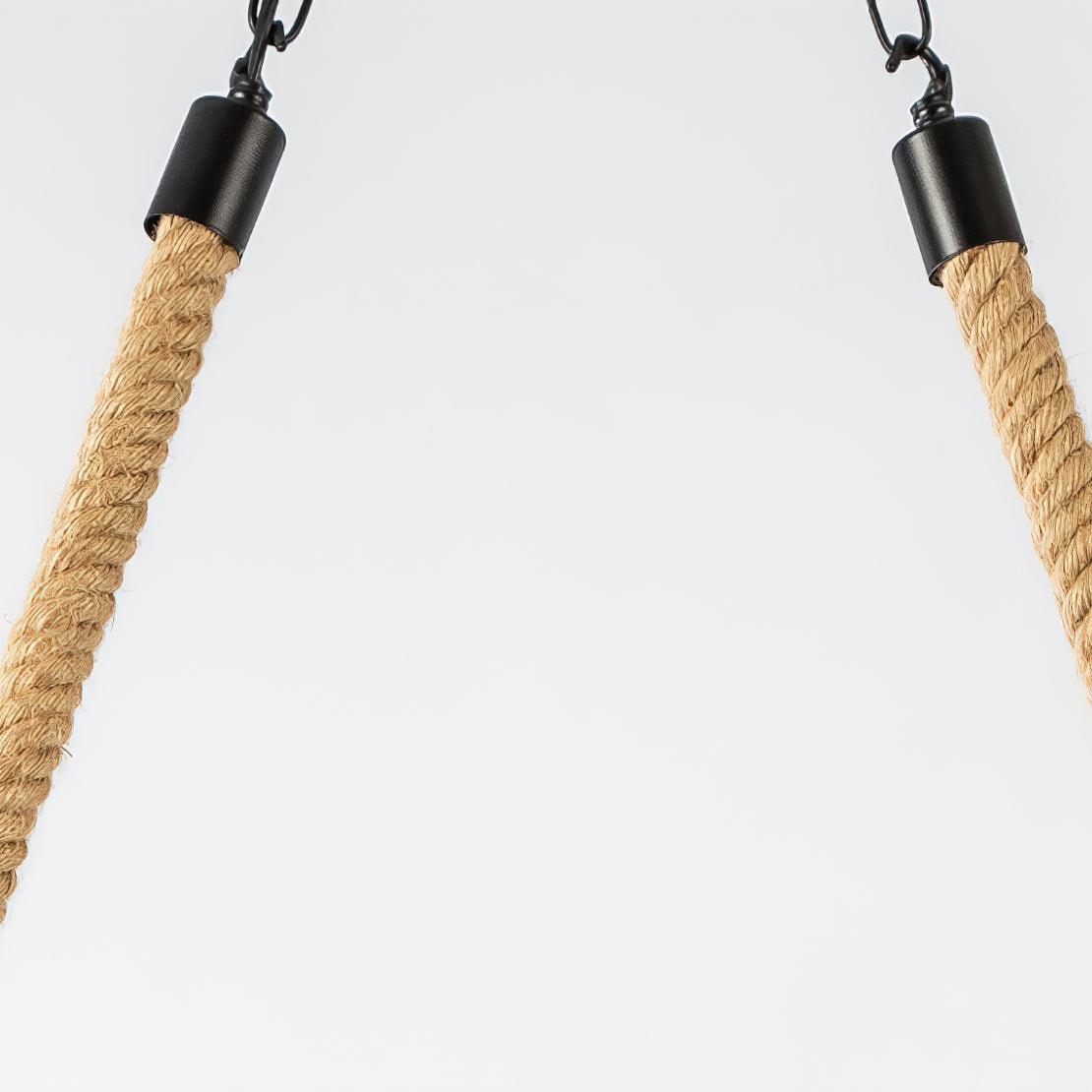 Hemp Rope Industrial Wave Chandelier - YIOSI