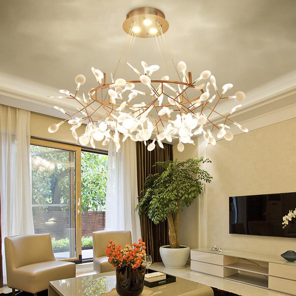 Rose Gold Firefly LED Chandelier - YIOSI