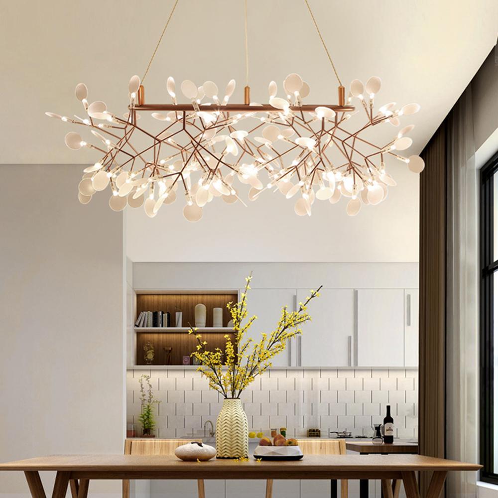 Rose Gold Firefly LED Chandelier - YIOSI