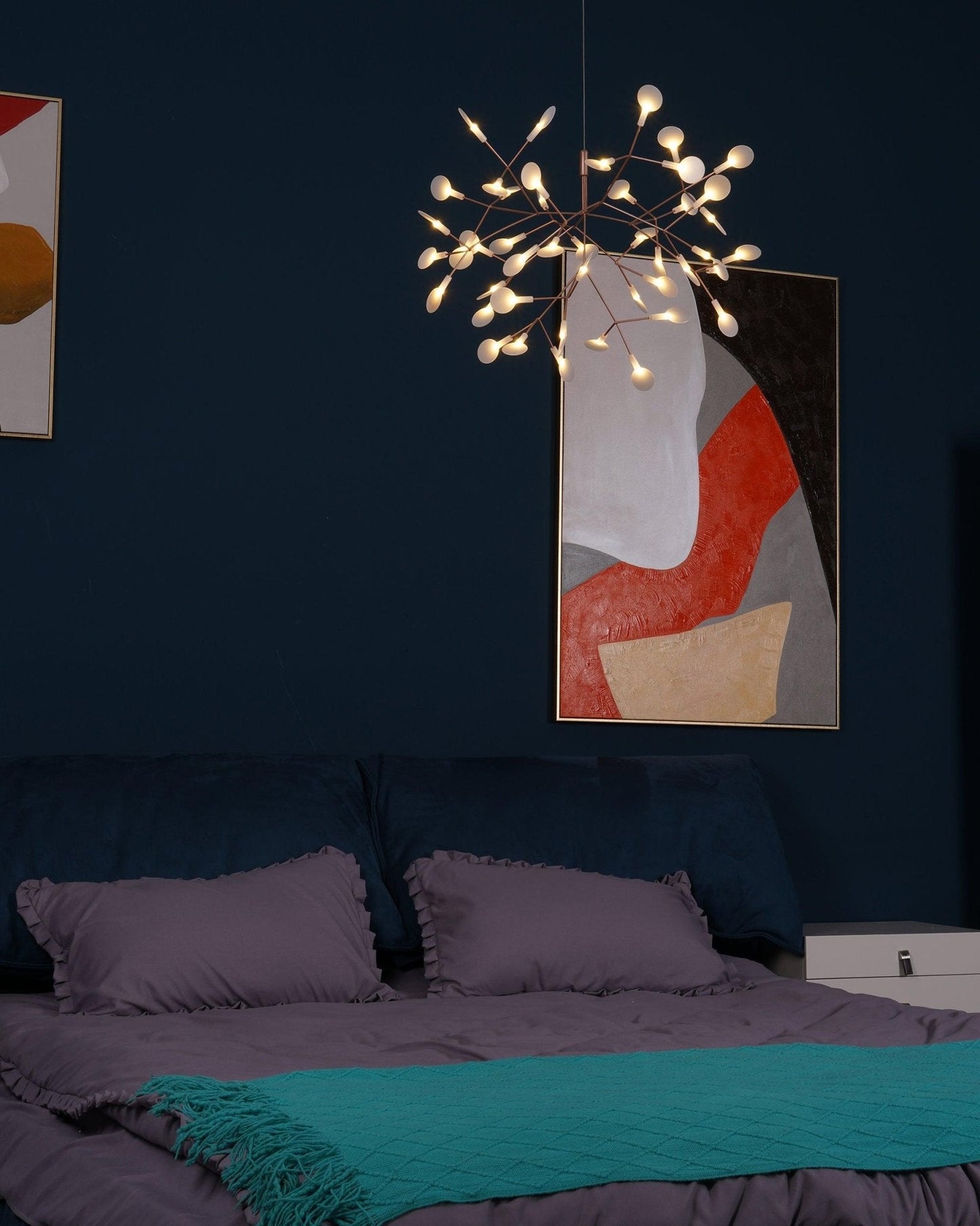 Rose Gold Firefly LED Chandelier - YIOSI