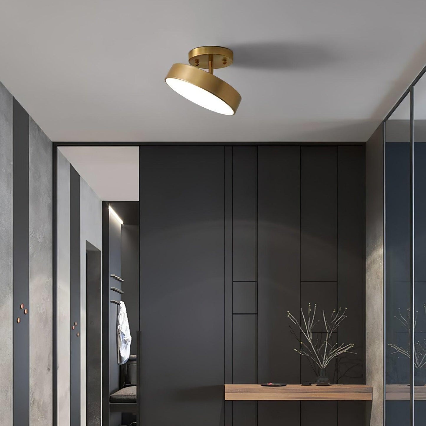 Vakkerlight Hero Brass Rotating Ceiling Lamp Warm Light