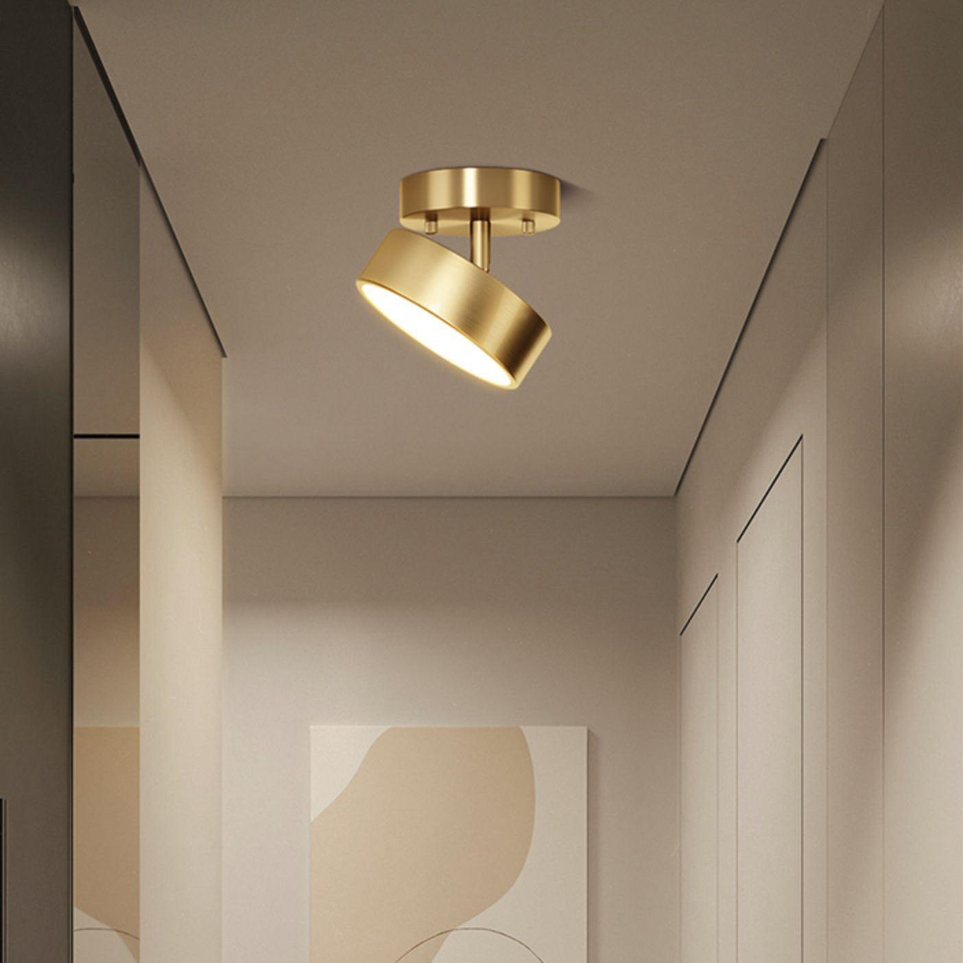 Vakkerlight Hero Brass Rotating Ceiling Lamp Warm Light