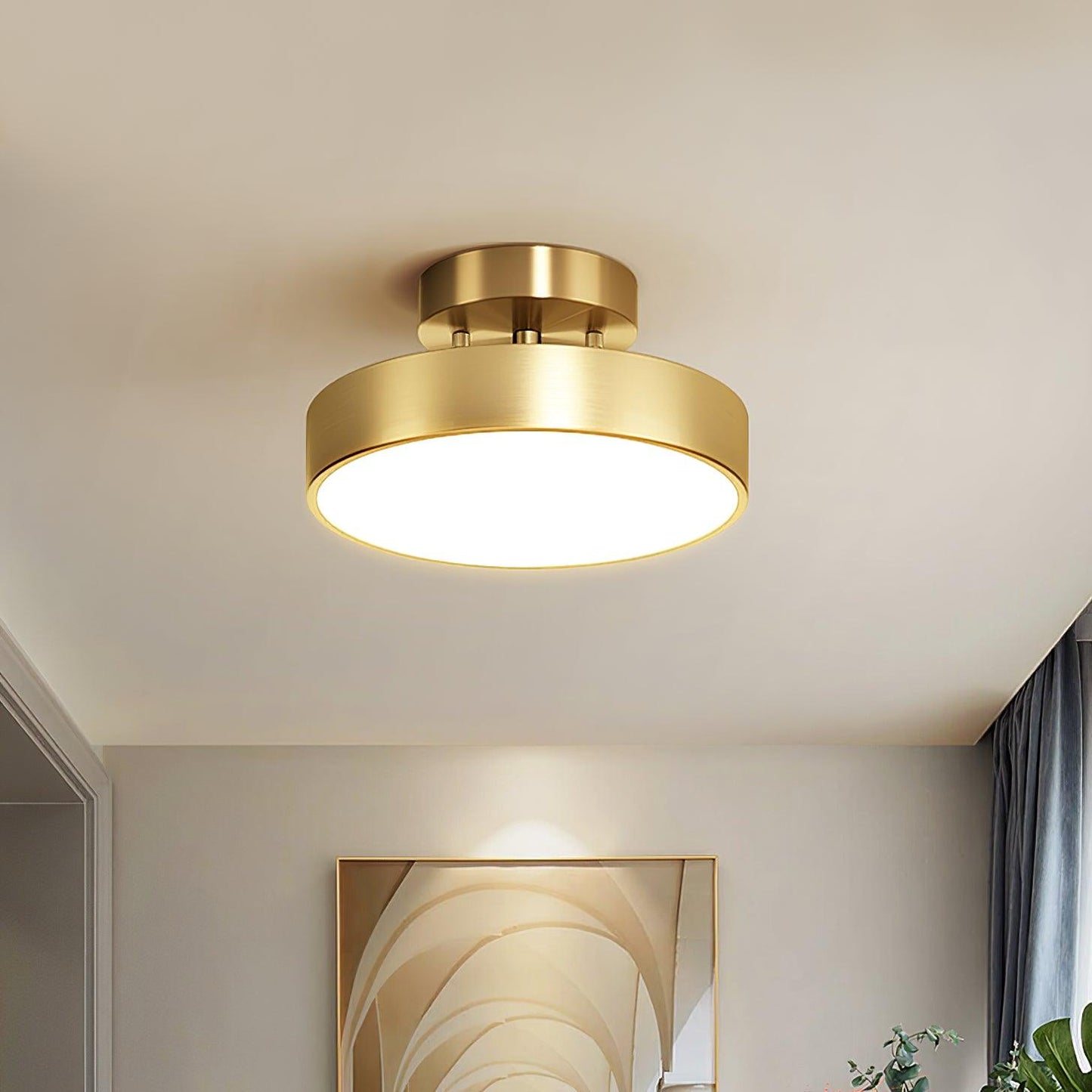 Vakkerlight Hero Brass Rotating Ceiling Lamp Warm Light