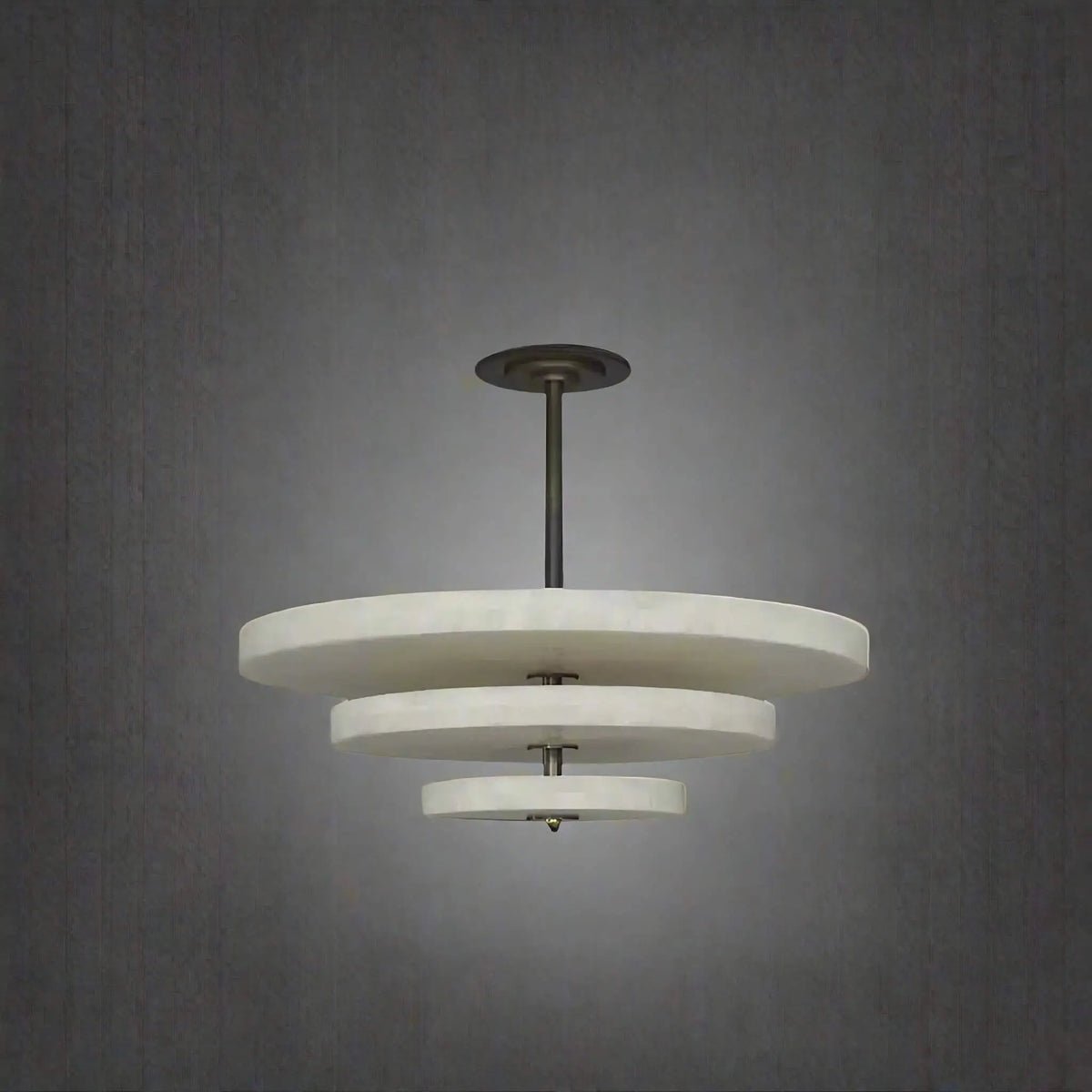 Ice Queen Alabaster Bronze & White LED Chandelier – Elegant 33‑Inch