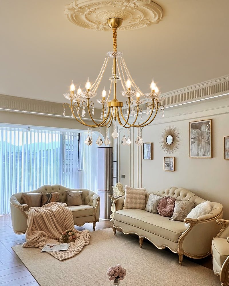 Imperial Pearl Crystal Chandelier - YIOSI