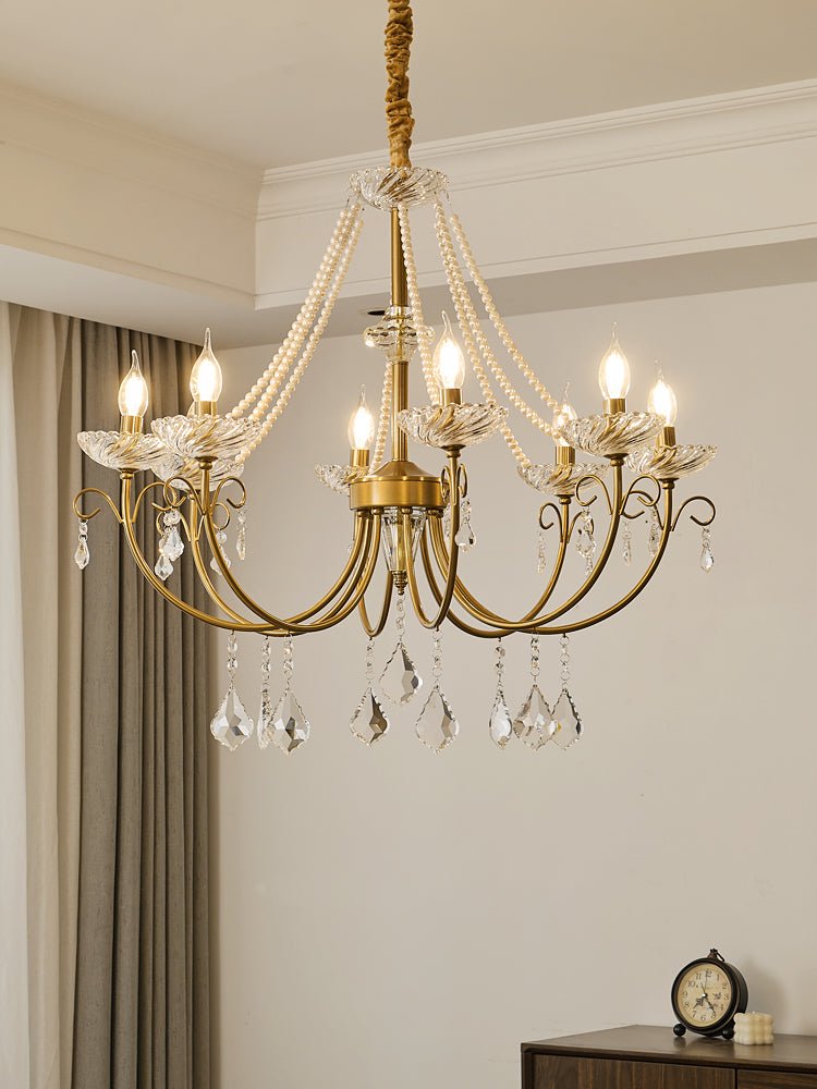 Imperial Pearl Crystal Chandelier - YIOSI