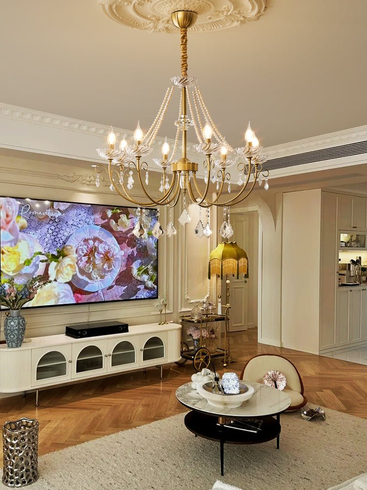 Imperial Pearl Crystal Chandelier - YIOSI