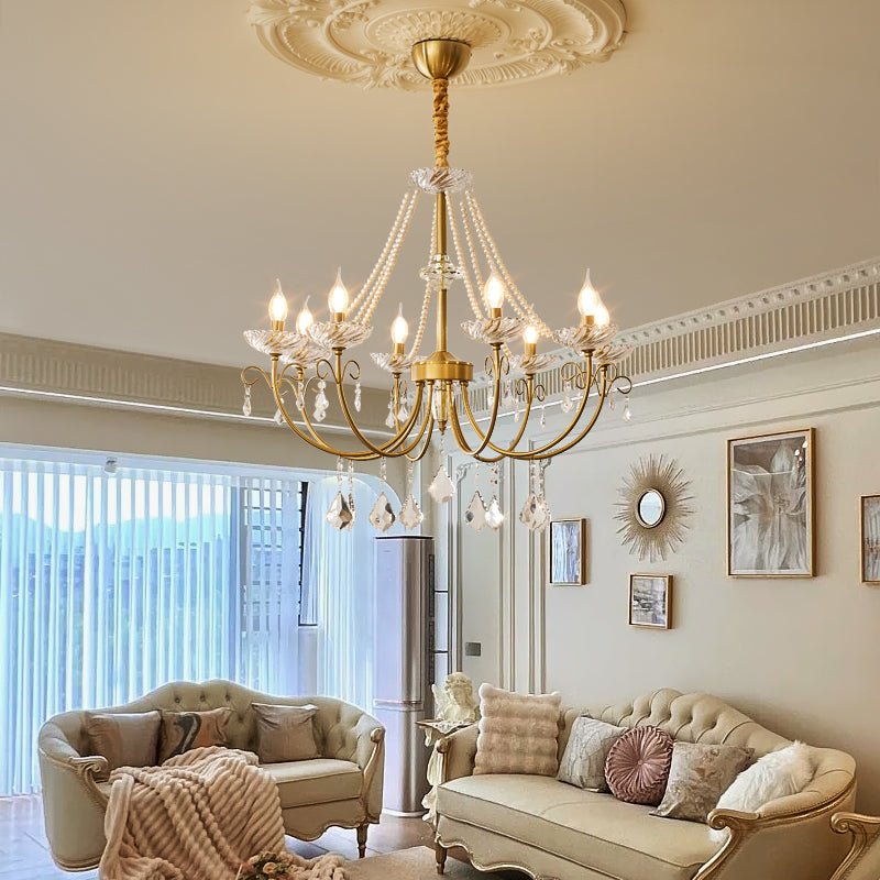 Imperial Pearl Crystal Chandelier - YIOSI