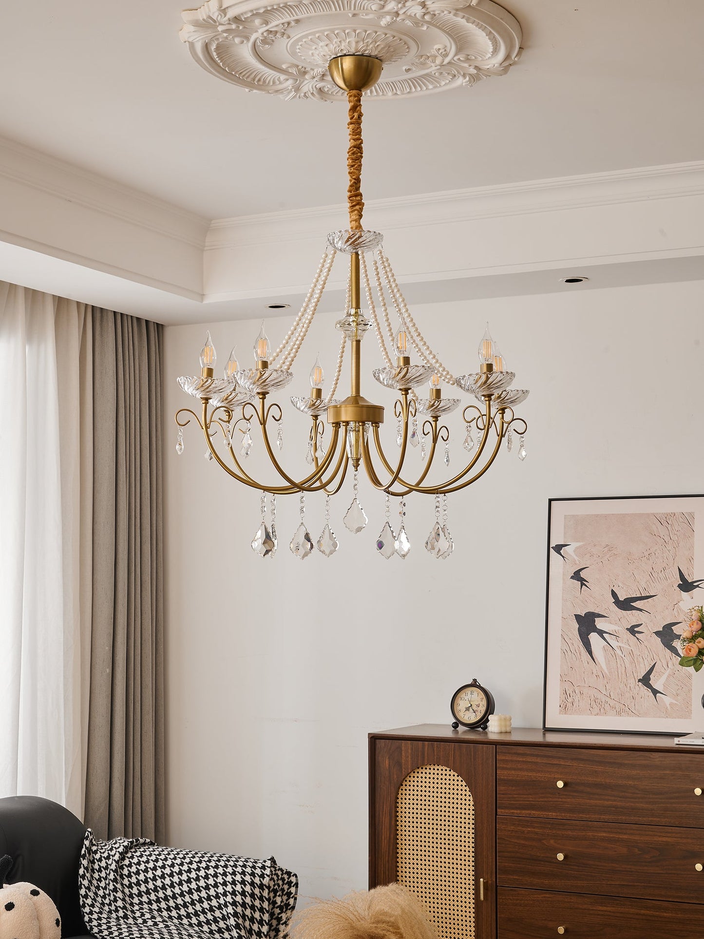 Imperial Pearl Crystal Chandelier - YIOSI