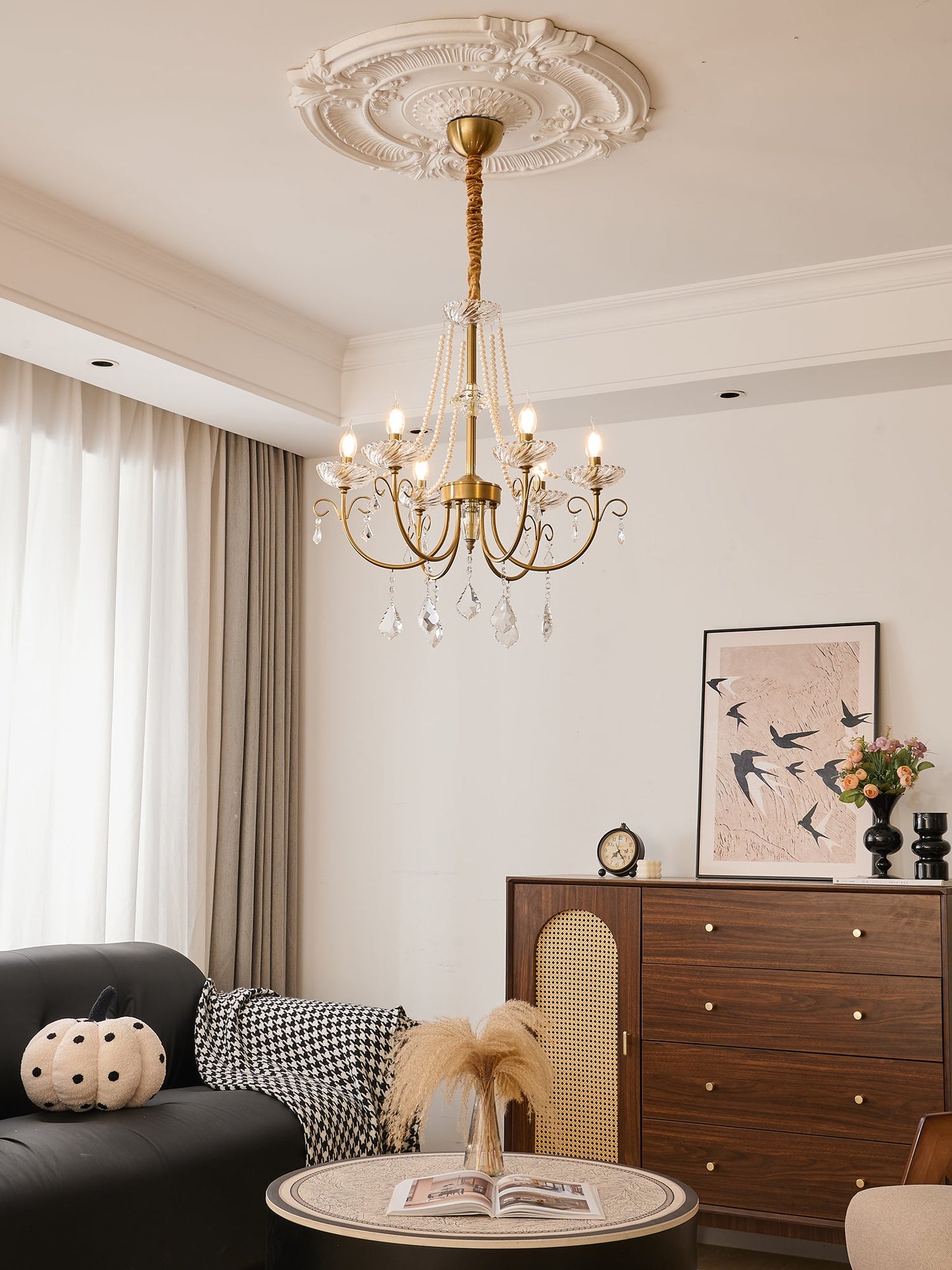 Imperial Pearl Crystal Chandelier - YIOSI