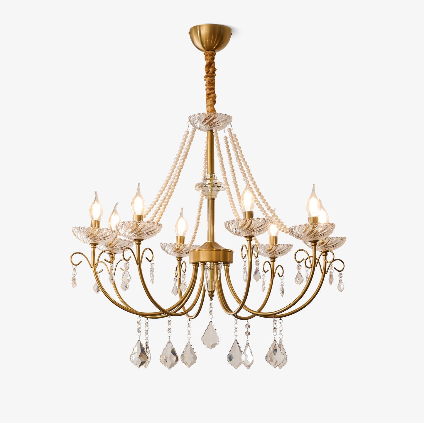 Imperial Pearl Crystal Chandelier - YIOSI